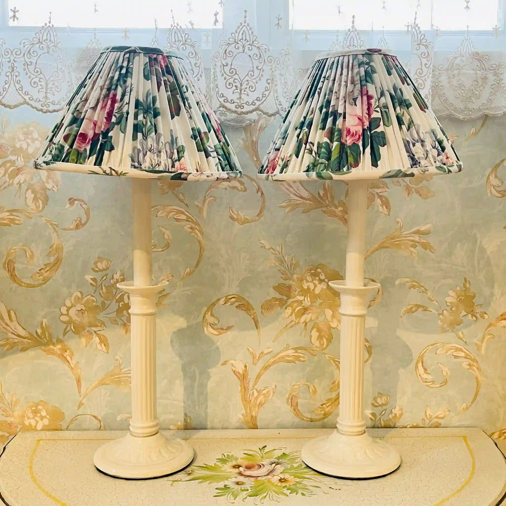 ランプ 2個セット / 20世紀後期 / 磁器 / イギリス / 花柄,インテリア