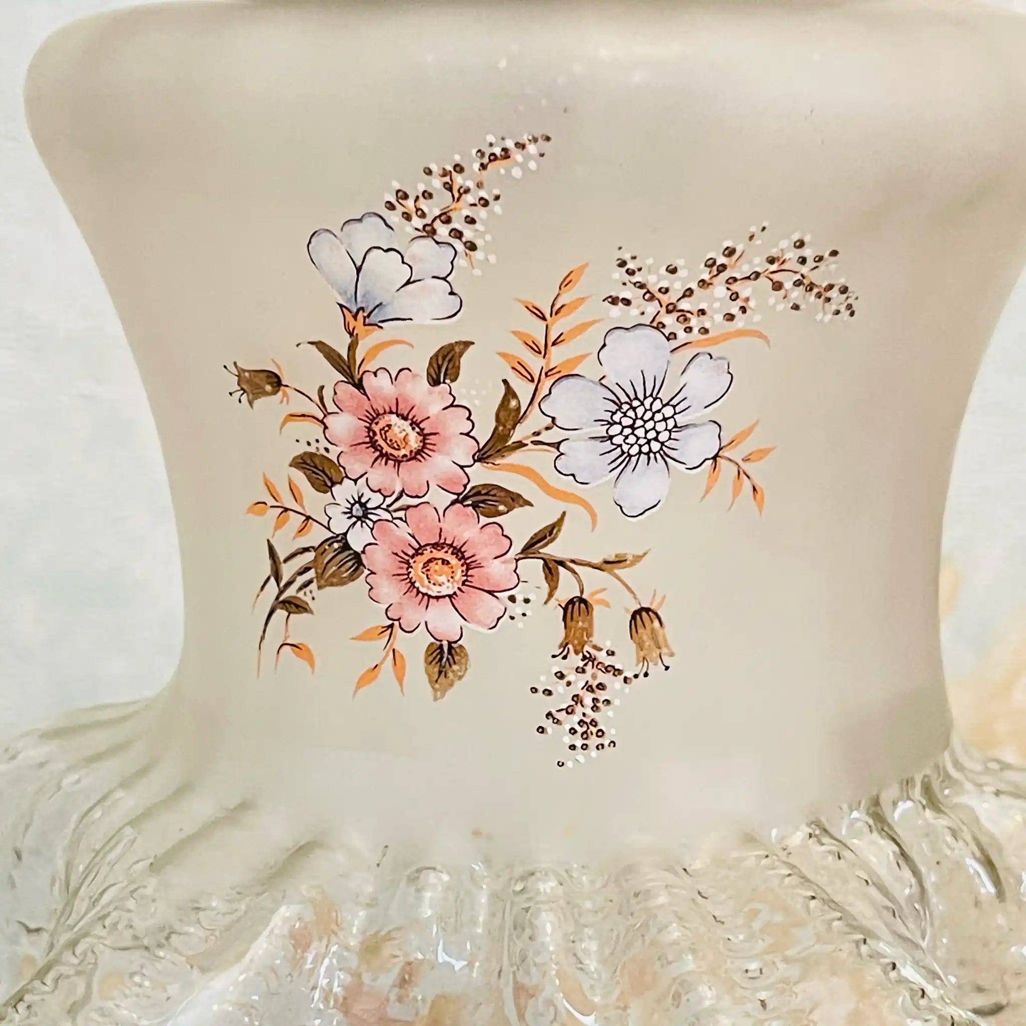 【リユース】 スタンドランプ / アールヌーボー様式 / ハンドペイント風