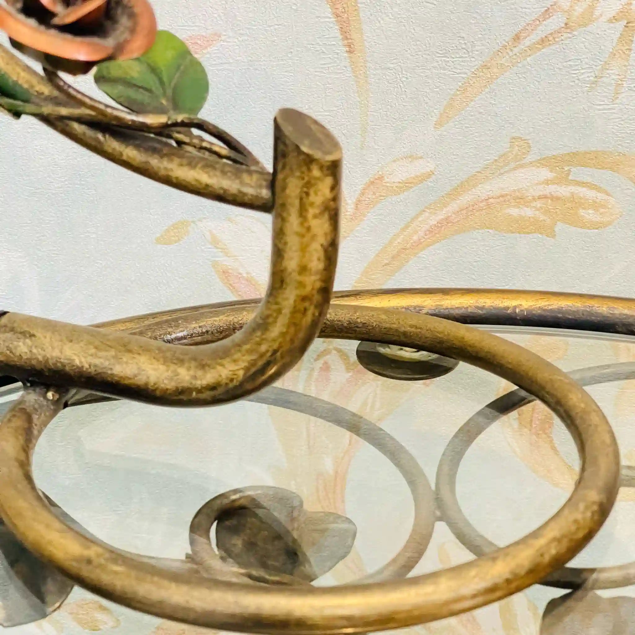 【リユース】 スタンドランプ / アールヌーボー様式 / ハンドペイント風