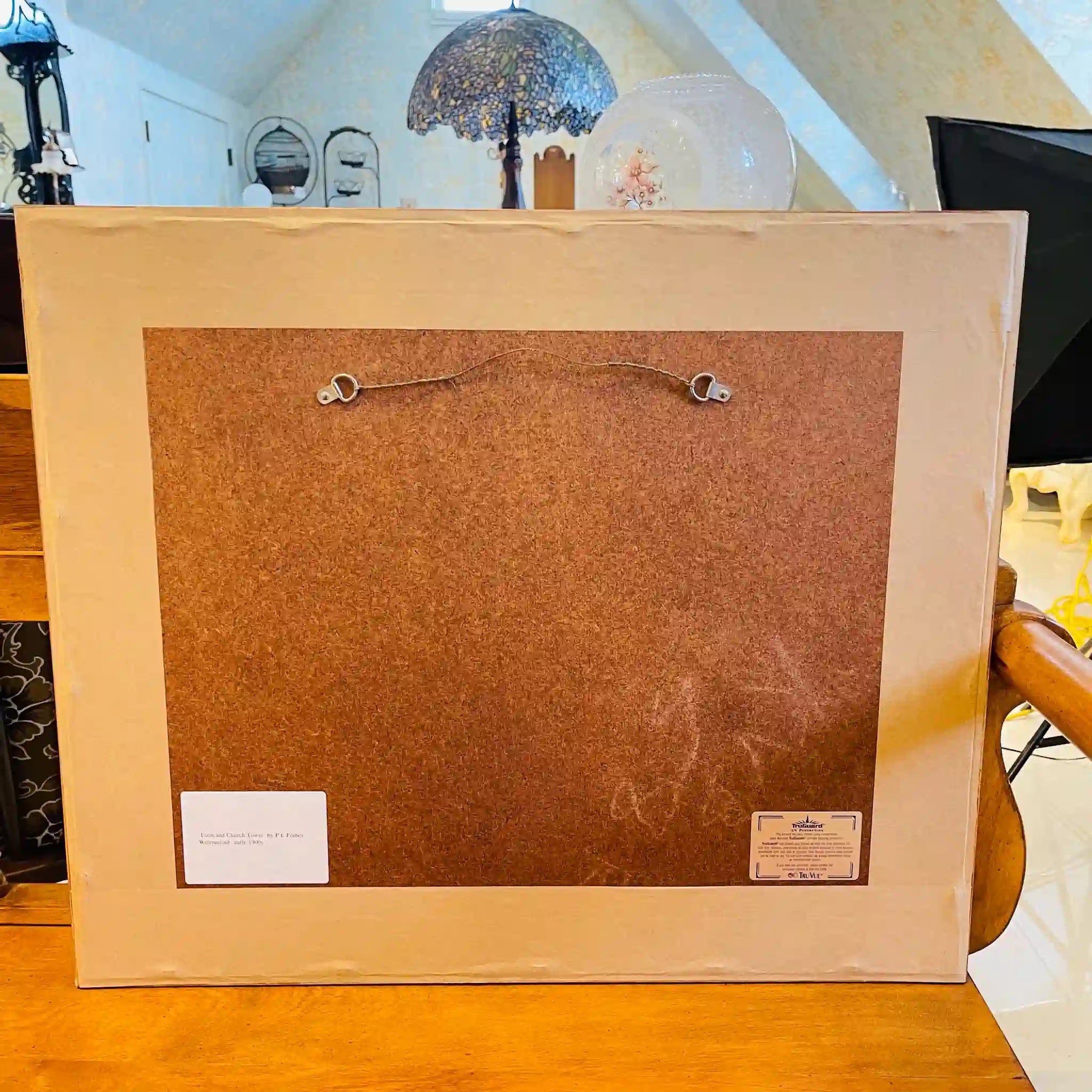 【アンティーク】 水彩画 / パトリック・ルイス・フォーブス / 「農場と教会」 / 1860ー1939 20世紀初頭 / イギリス直輸入 署名入り