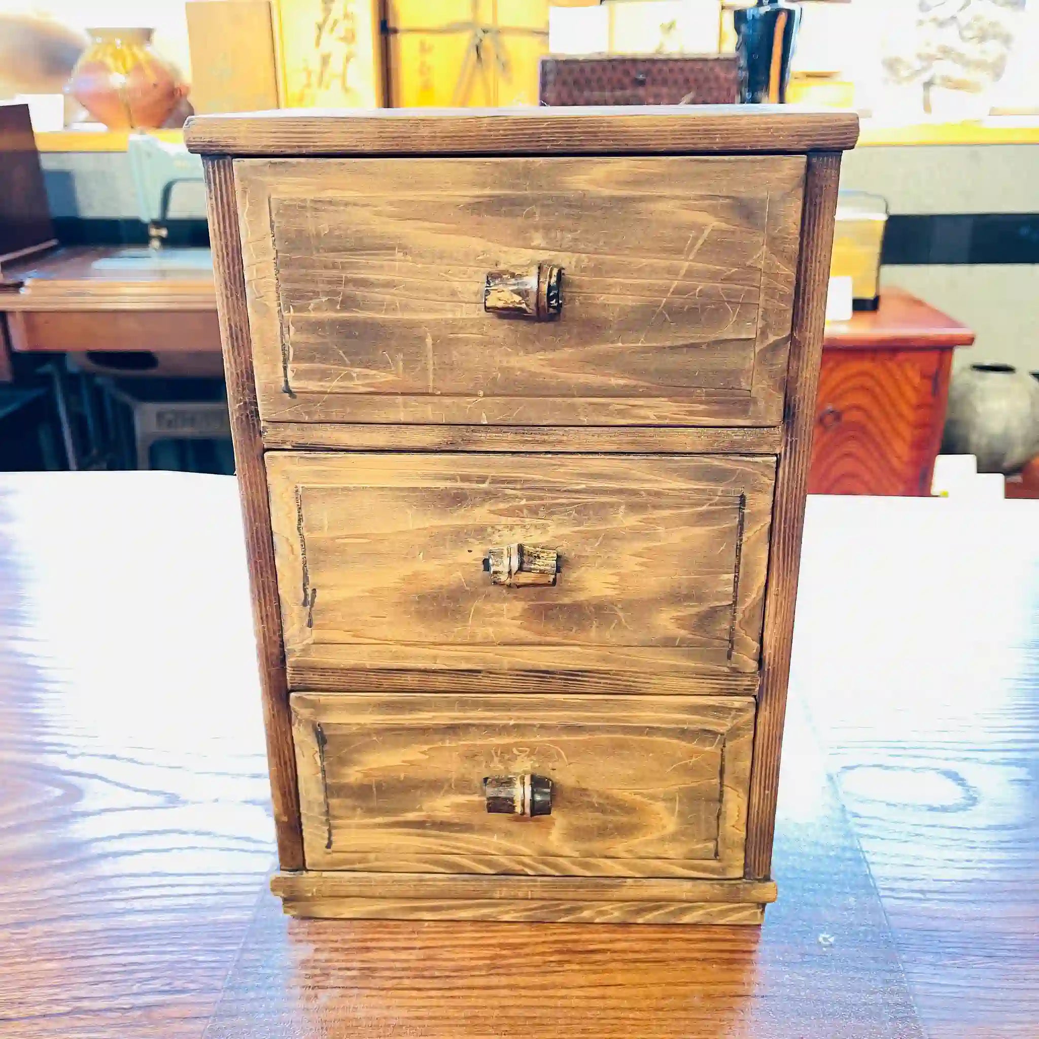 【リユース】 チェスト 3段 / 桐材