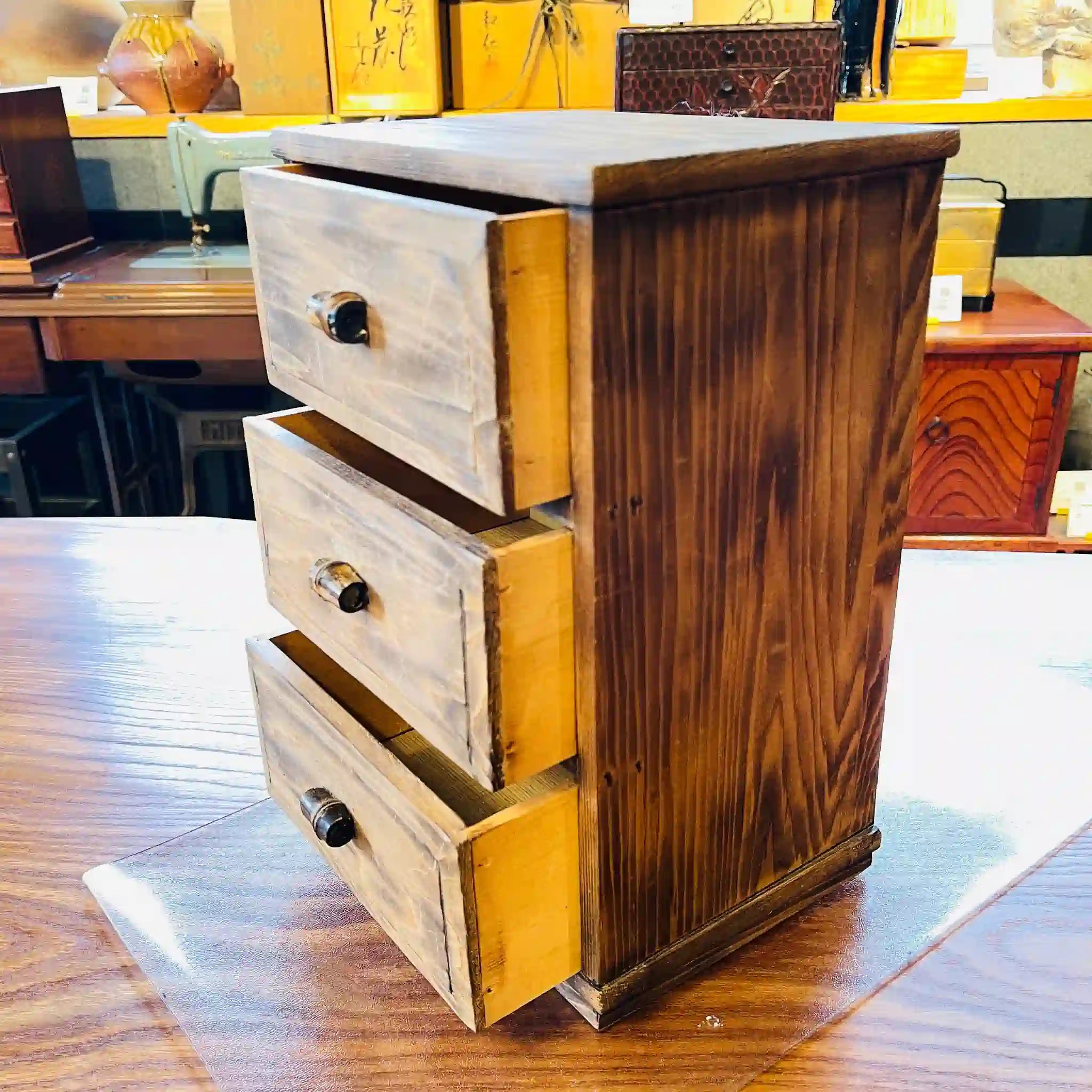 【リユース】 チェスト 3段 / 桐材