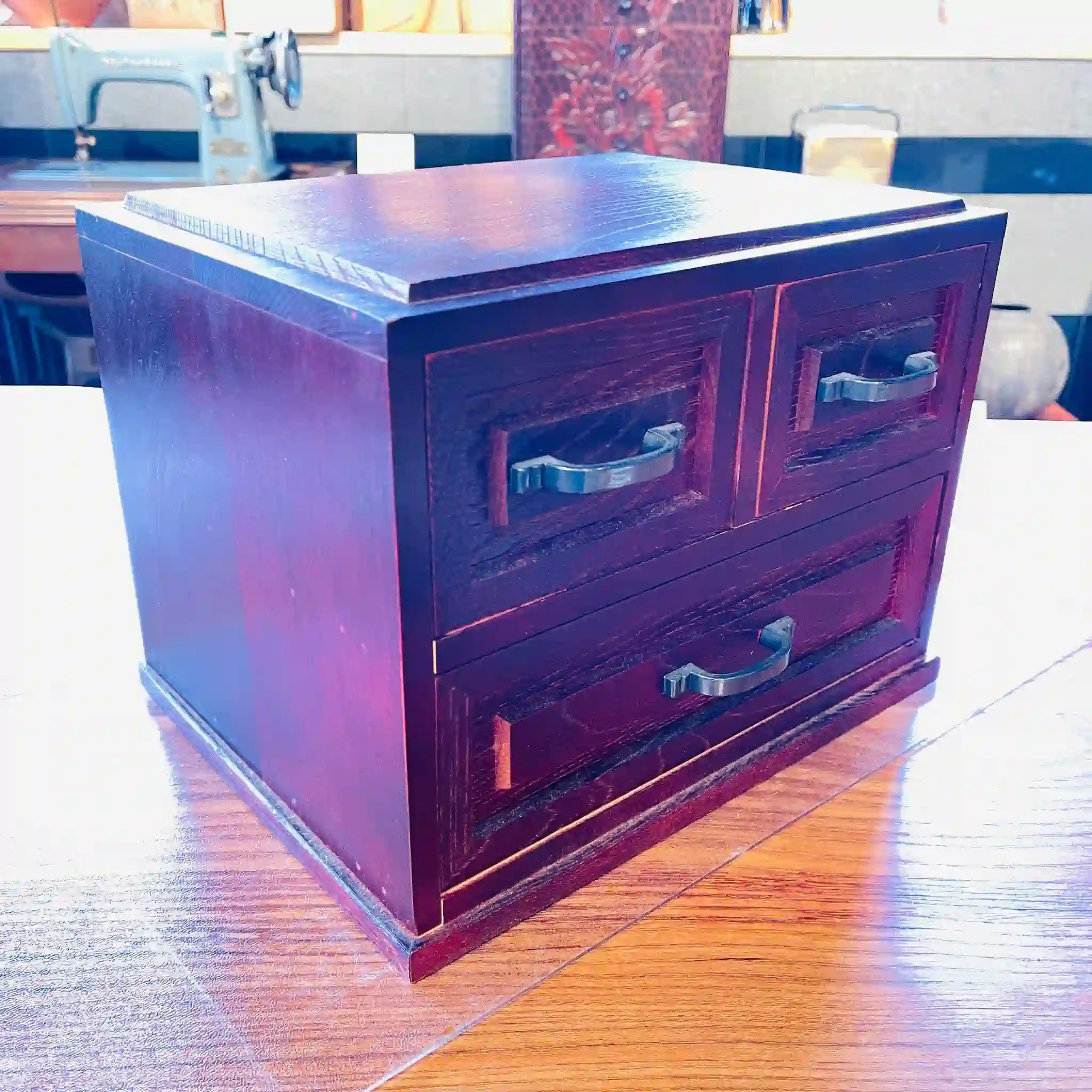 【リユース】 小抽斗 / 栗材