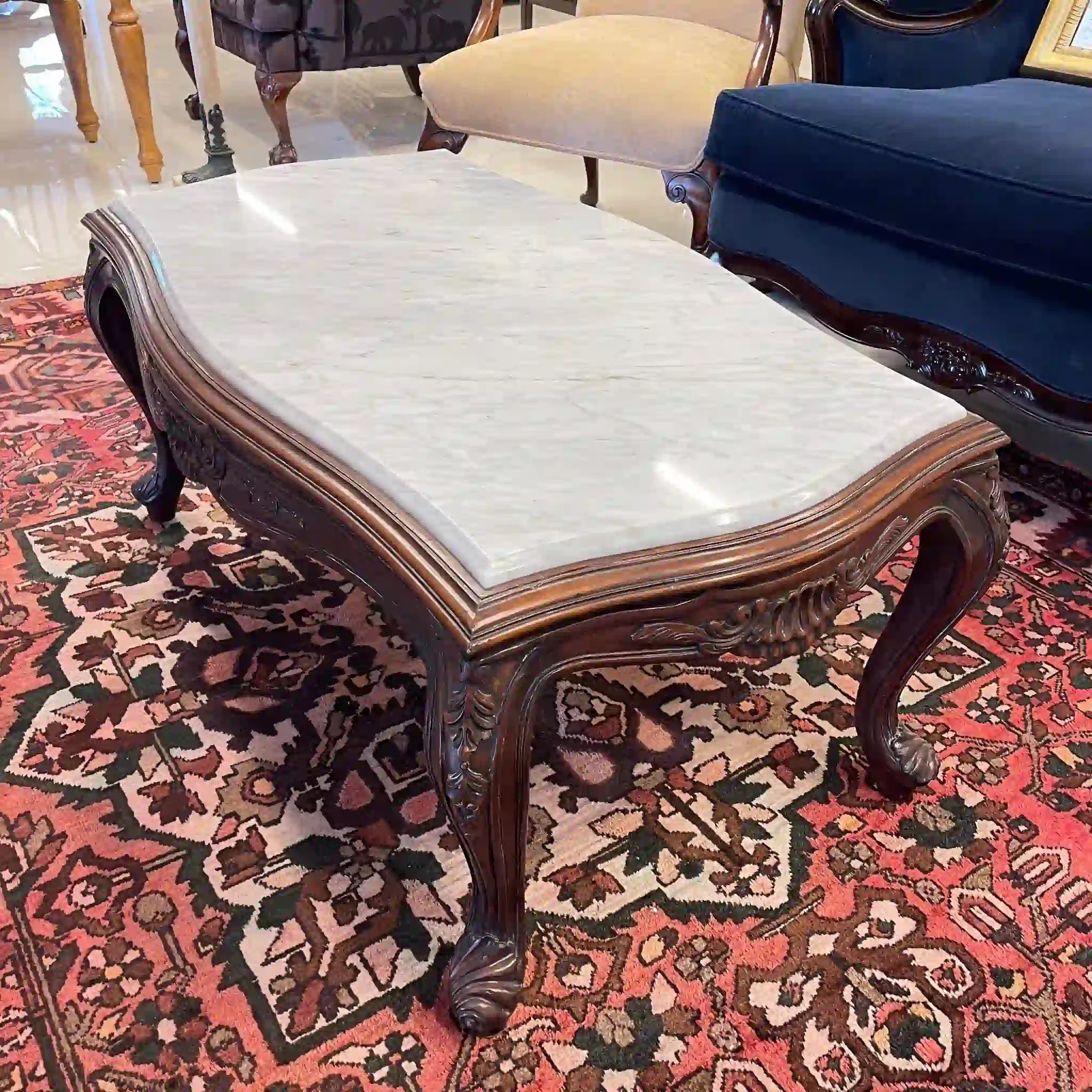 【リユース】 センターテーブル / マーブルトップ