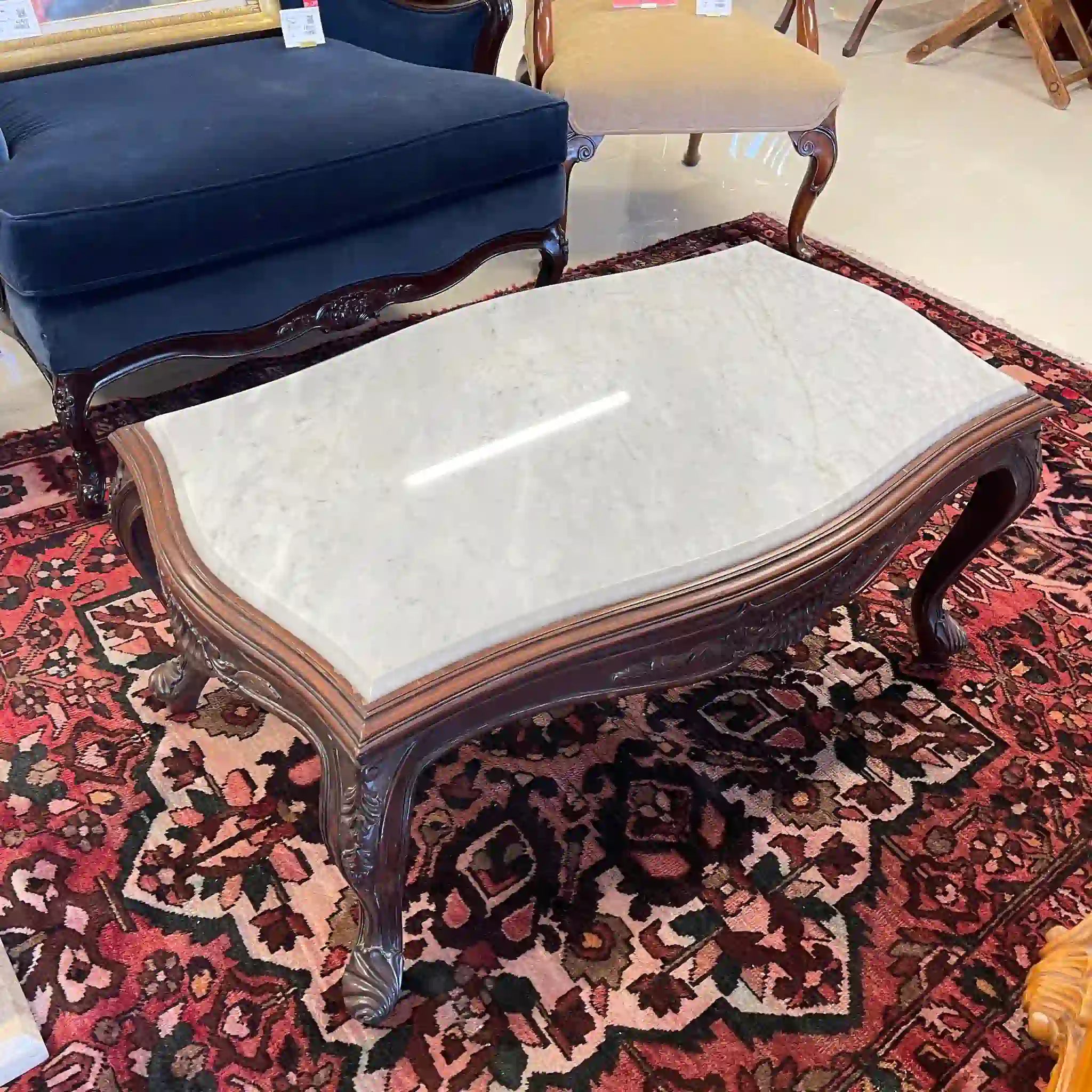 【リユース】 センターテーブル / マーブルトップ