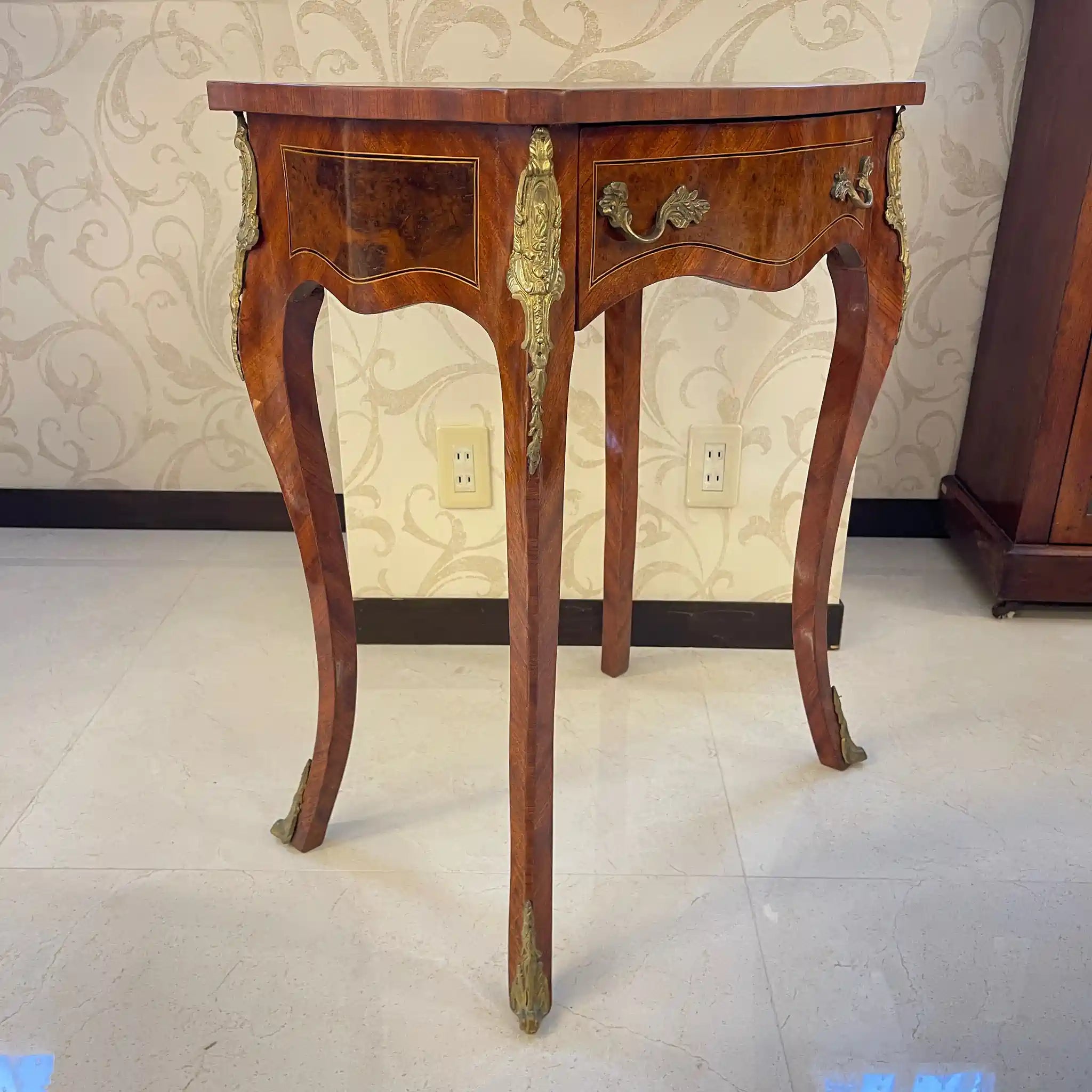 Antique Louis XV style cafe table / France /