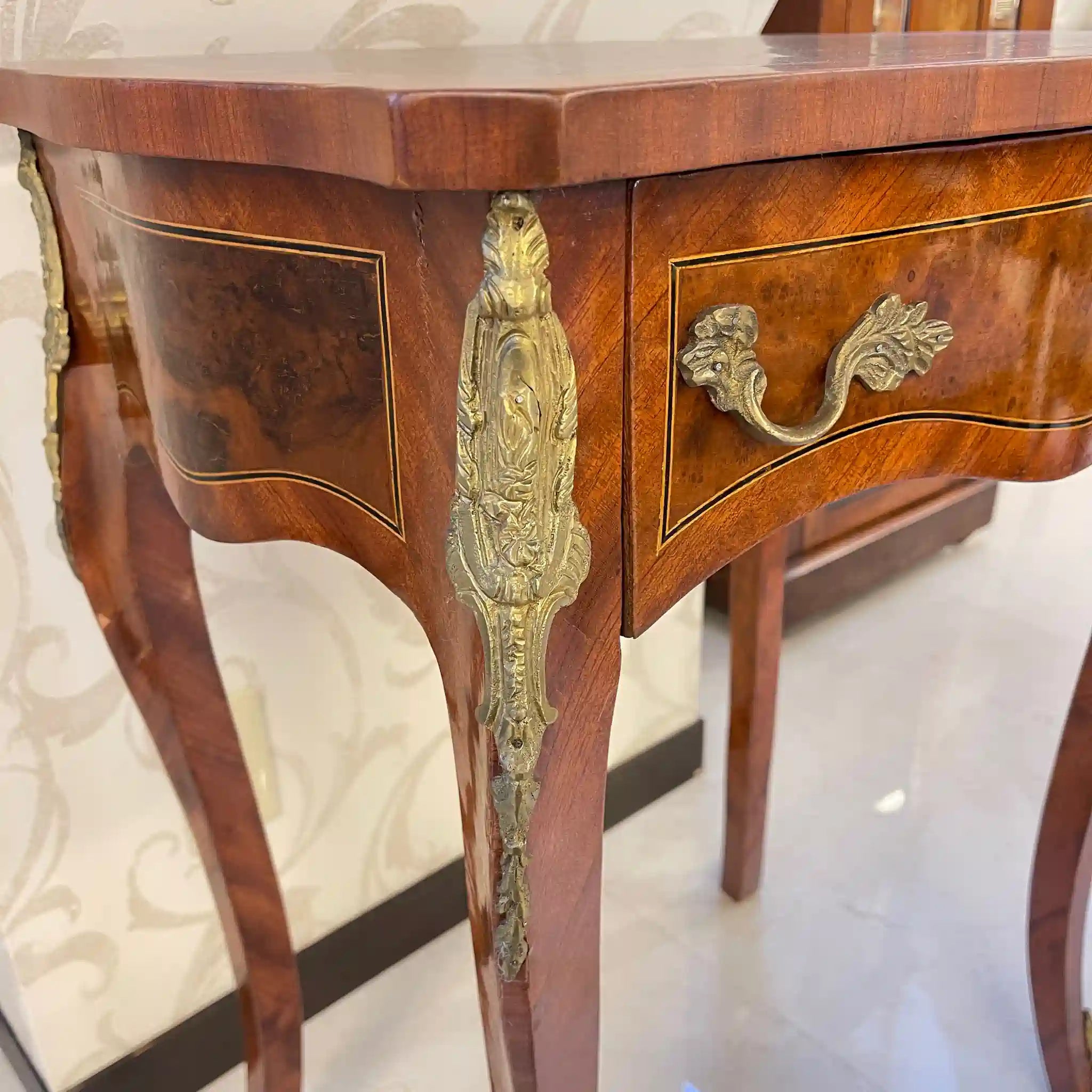 Antique Louis XV style cafe table / France /