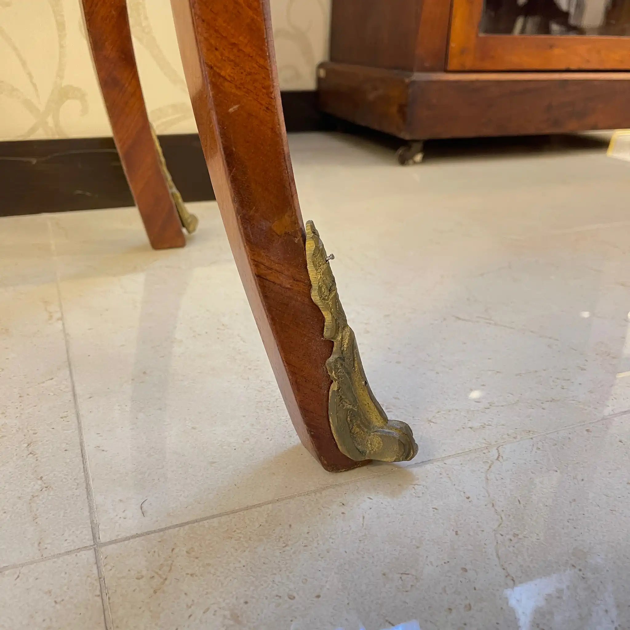 Antique Louis XV style cafe table / France /