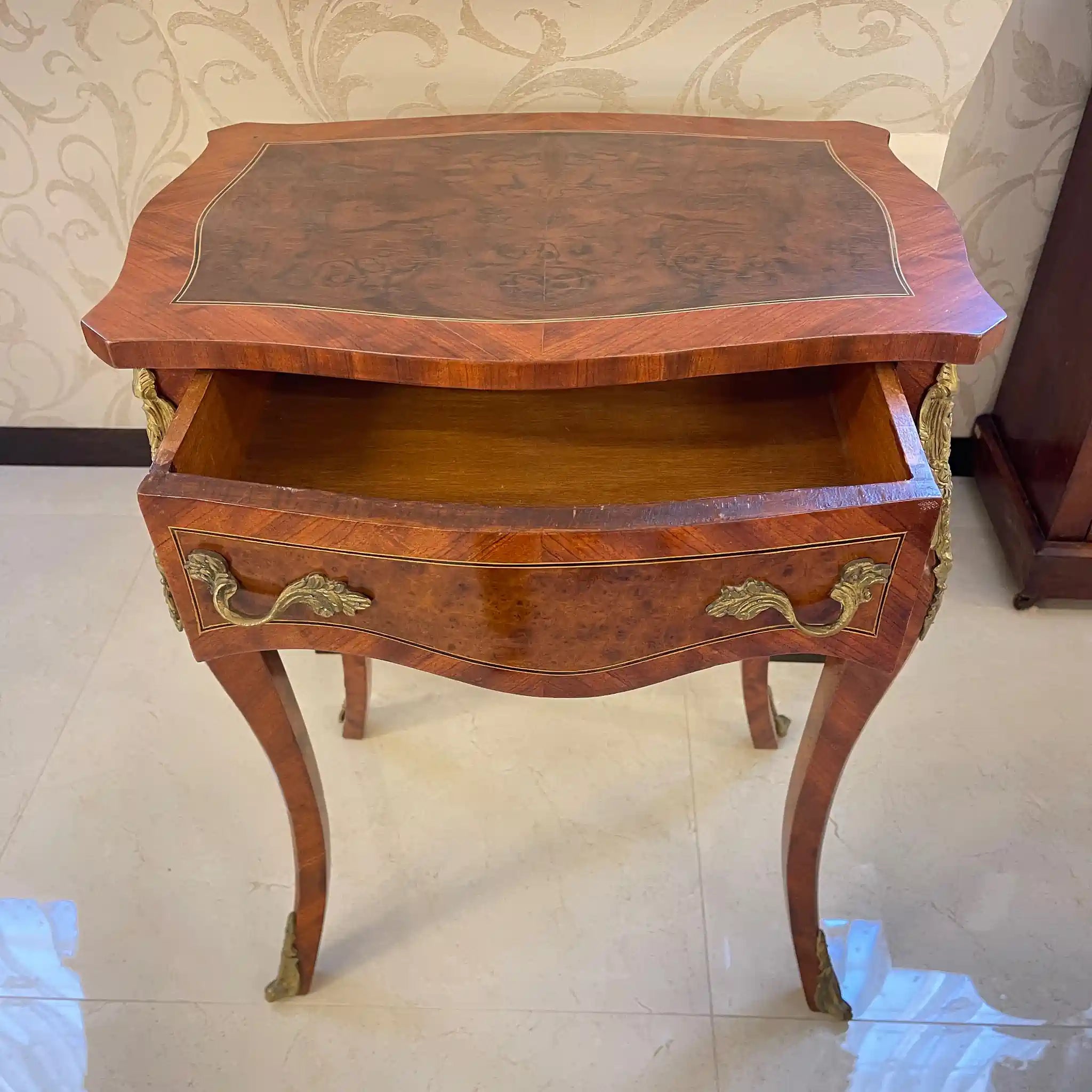 Antique Louis XV style cafe table / France /