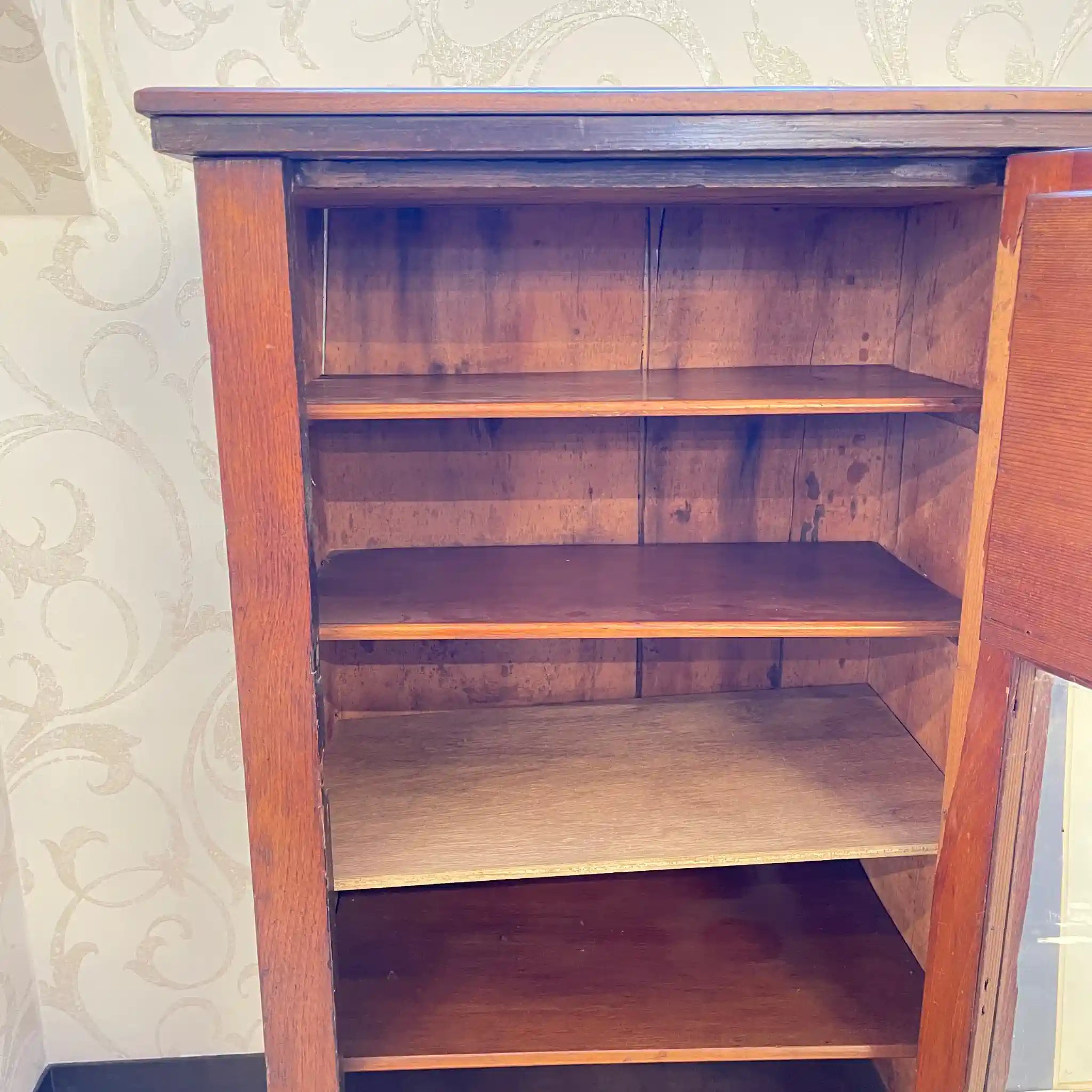 【アンティーク】 ガラスミニキャビネット / 
 / 19世紀~20世紀初頭 / イギリス / 象嵌(インレイ)