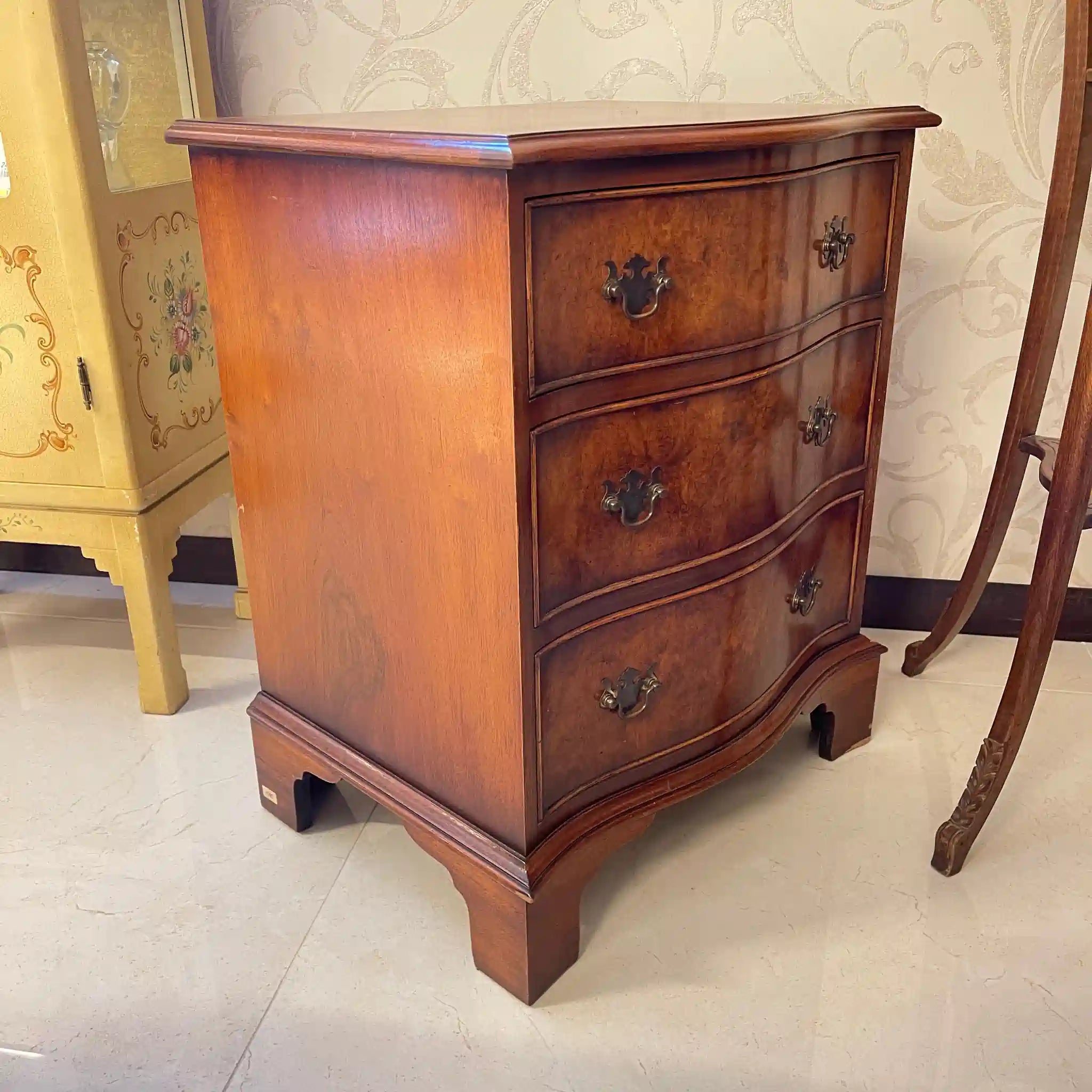 【リユース】 ミニチェスト / ウォールナット材 / イギリス