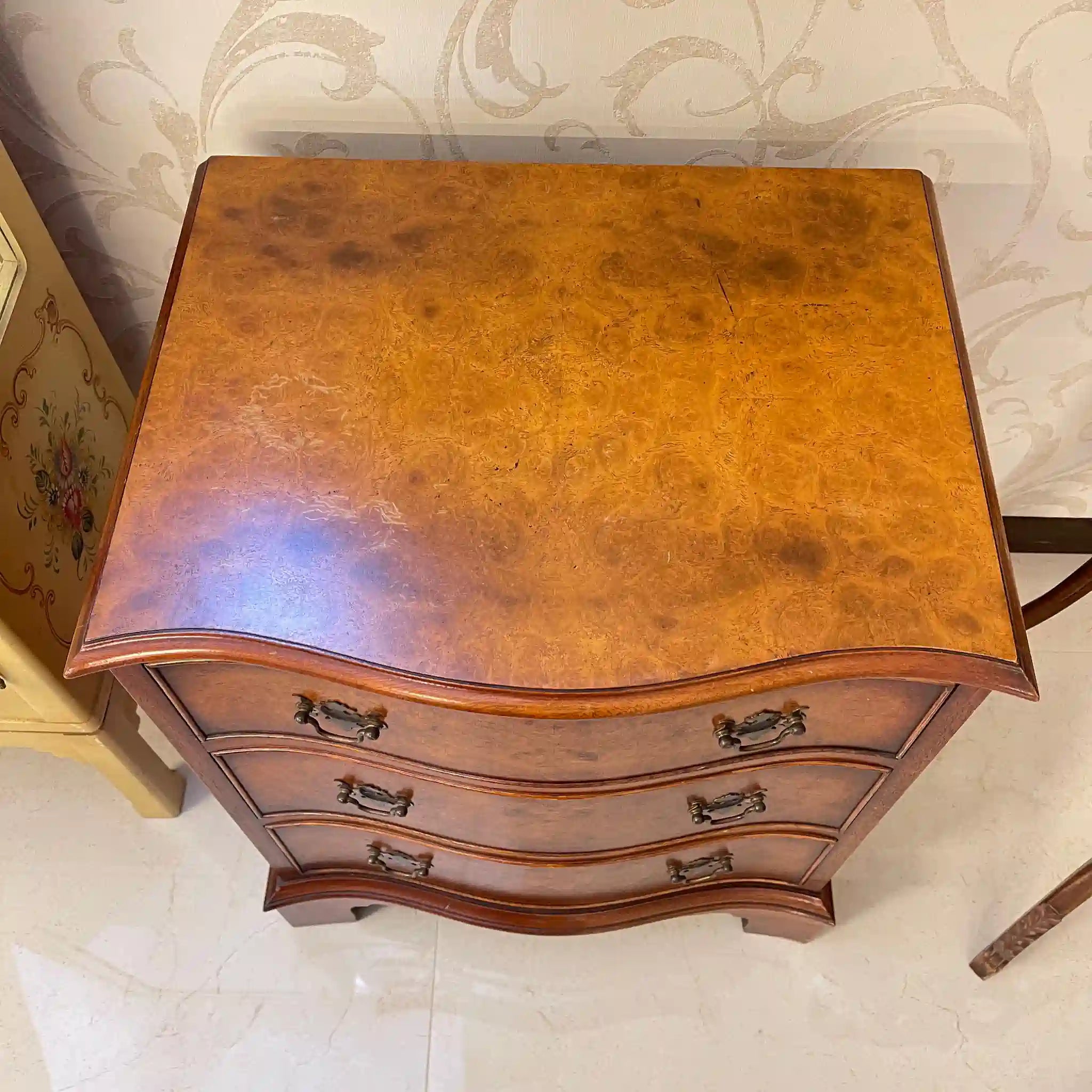 【リユース】 ミニチェスト / ウォールナット材 / イギリス