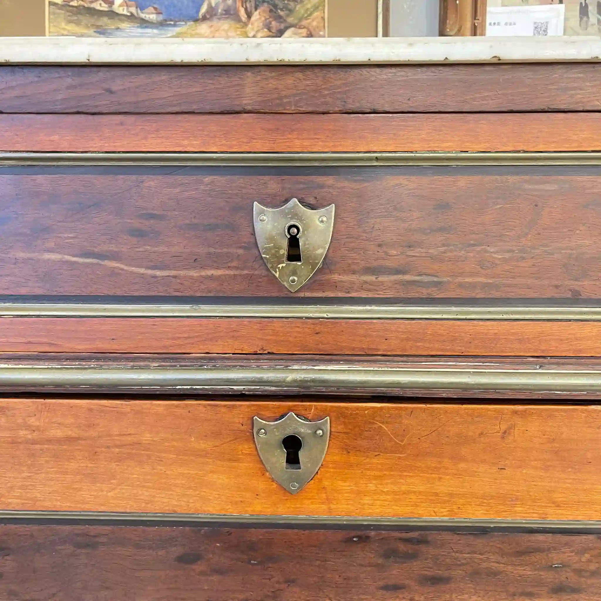 【アンティーク】 ライティングデスク(秘書台) / 18世紀後半 / ウォールナット材 / フランス / フランス直輸入