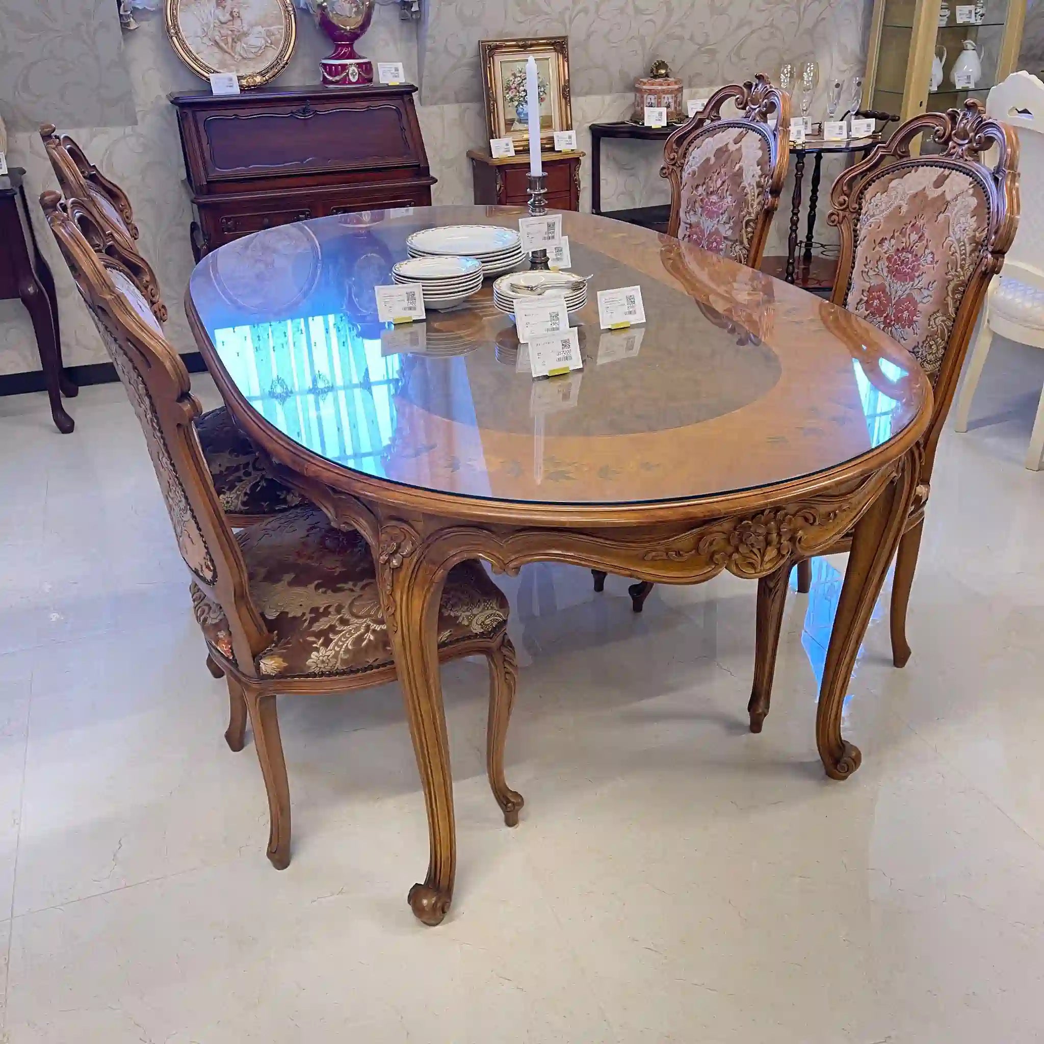 【アンティーク】 アームチェア / ジョージアン様式 / ベロア / イギリス / イギリス直輸入