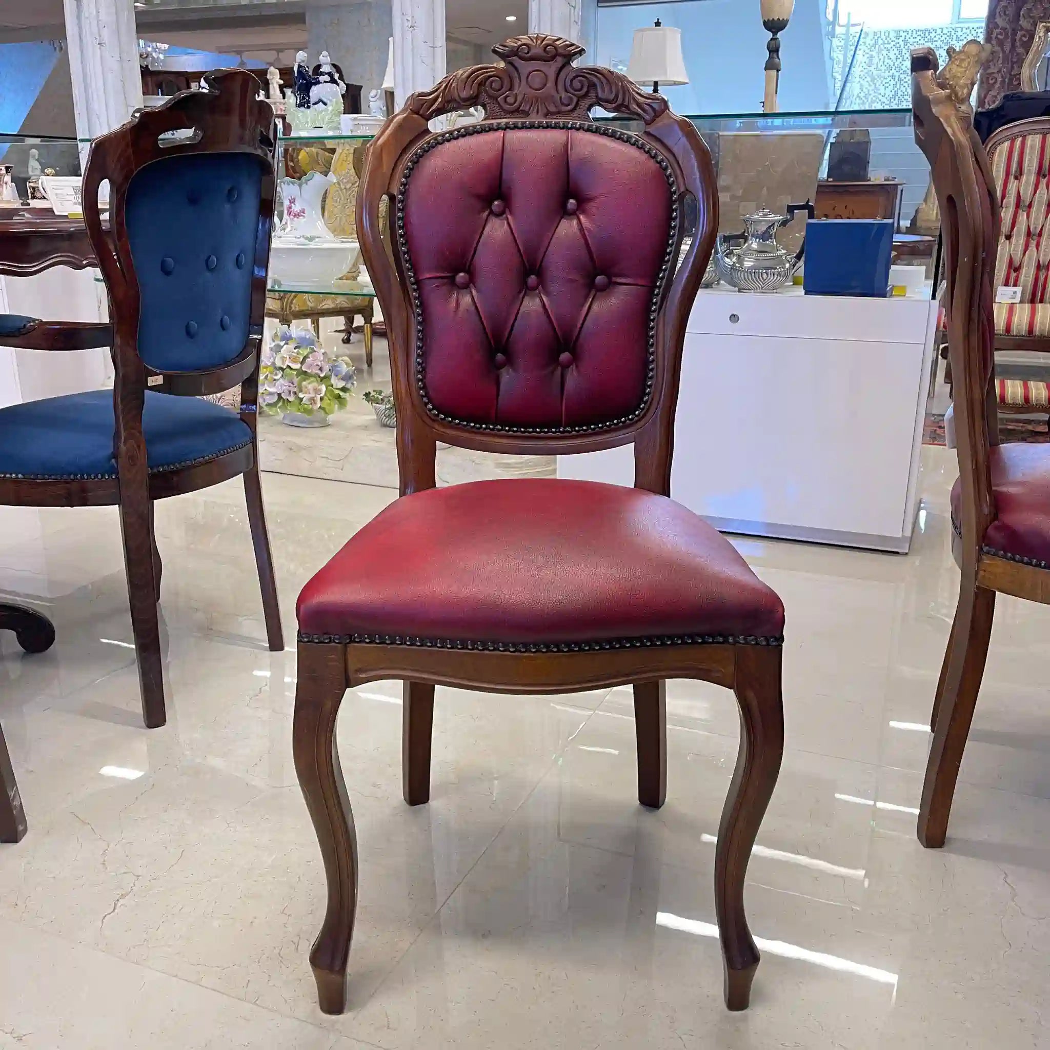 【アンティーク】 アンティーク ダイニングセット / イタリア / 象嵌(インレイ)