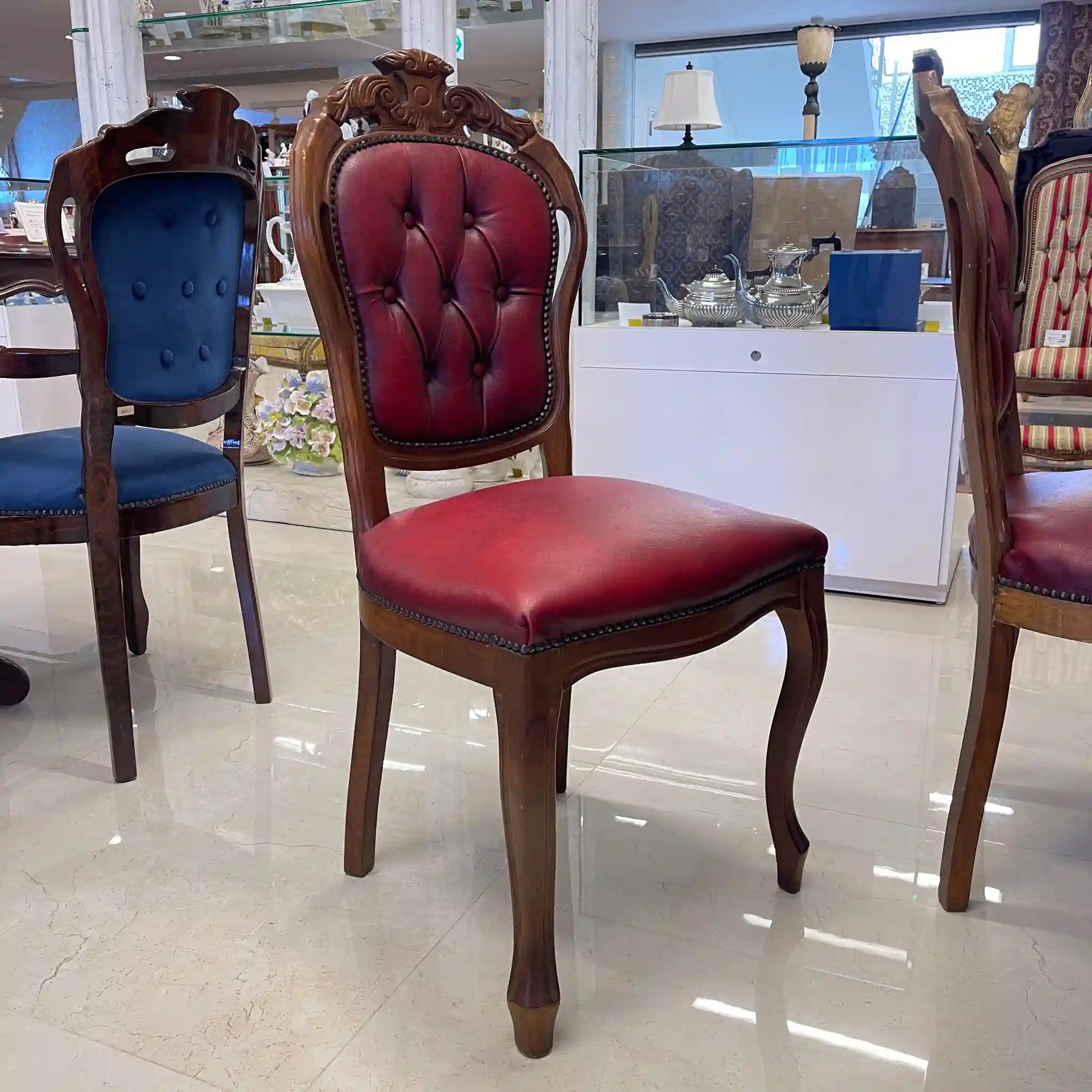 【アンティーク】 アンティーク ダイニングセット / イタリア / 象嵌(インレイ)