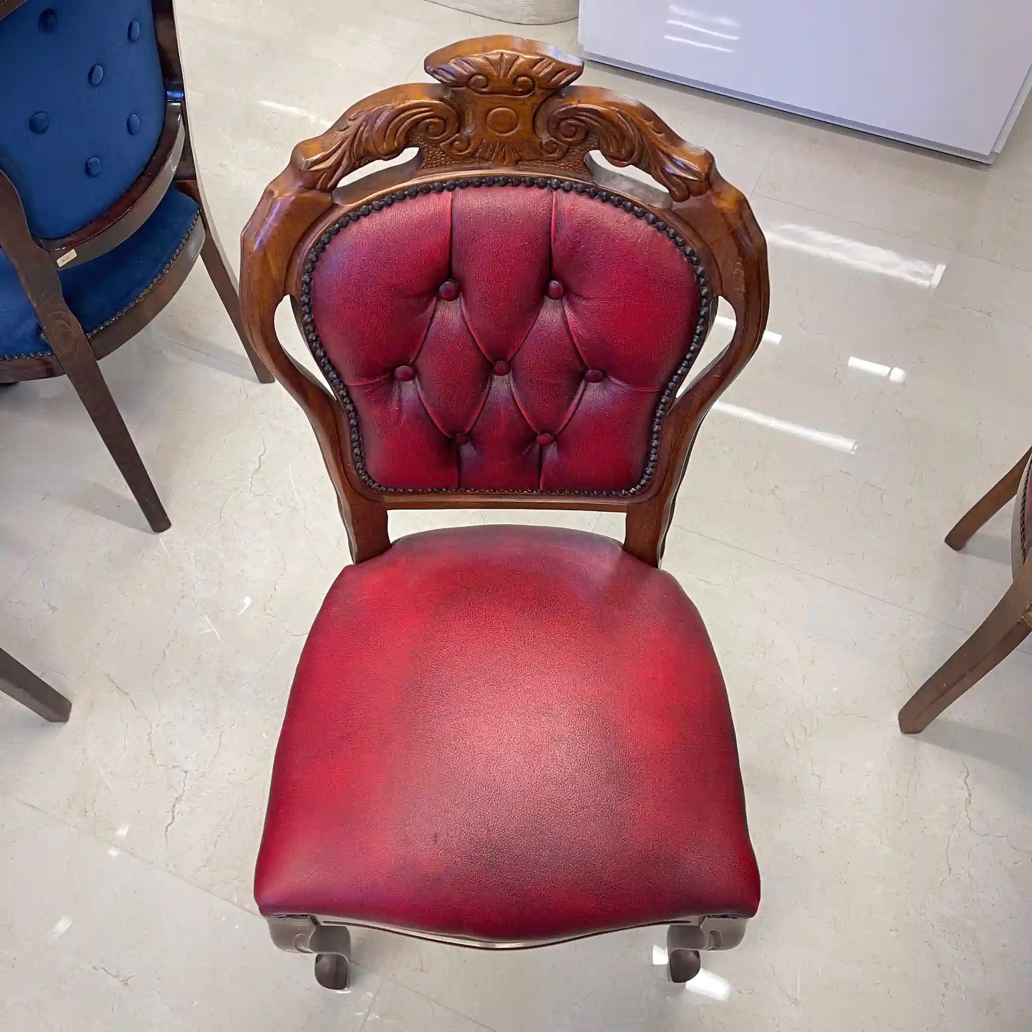 【アンティーク】 アンティーク ダイニングセット / イタリア / 象嵌(インレイ)