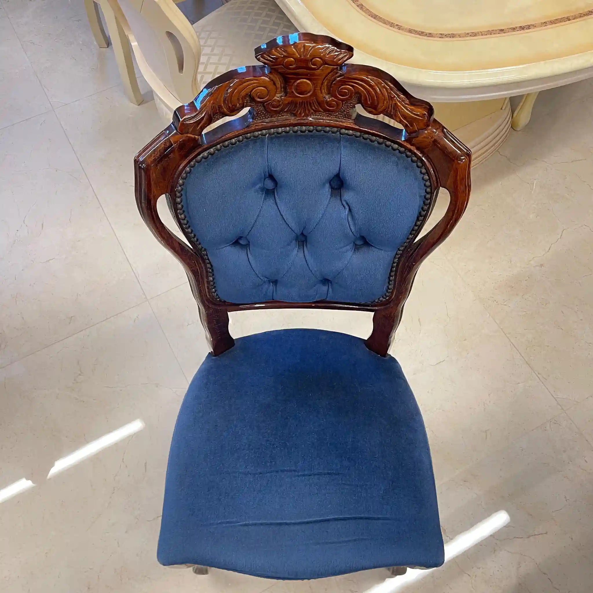 【アンティーク】 アンティーク調ダイニングセット / 象嵌(インレイ)