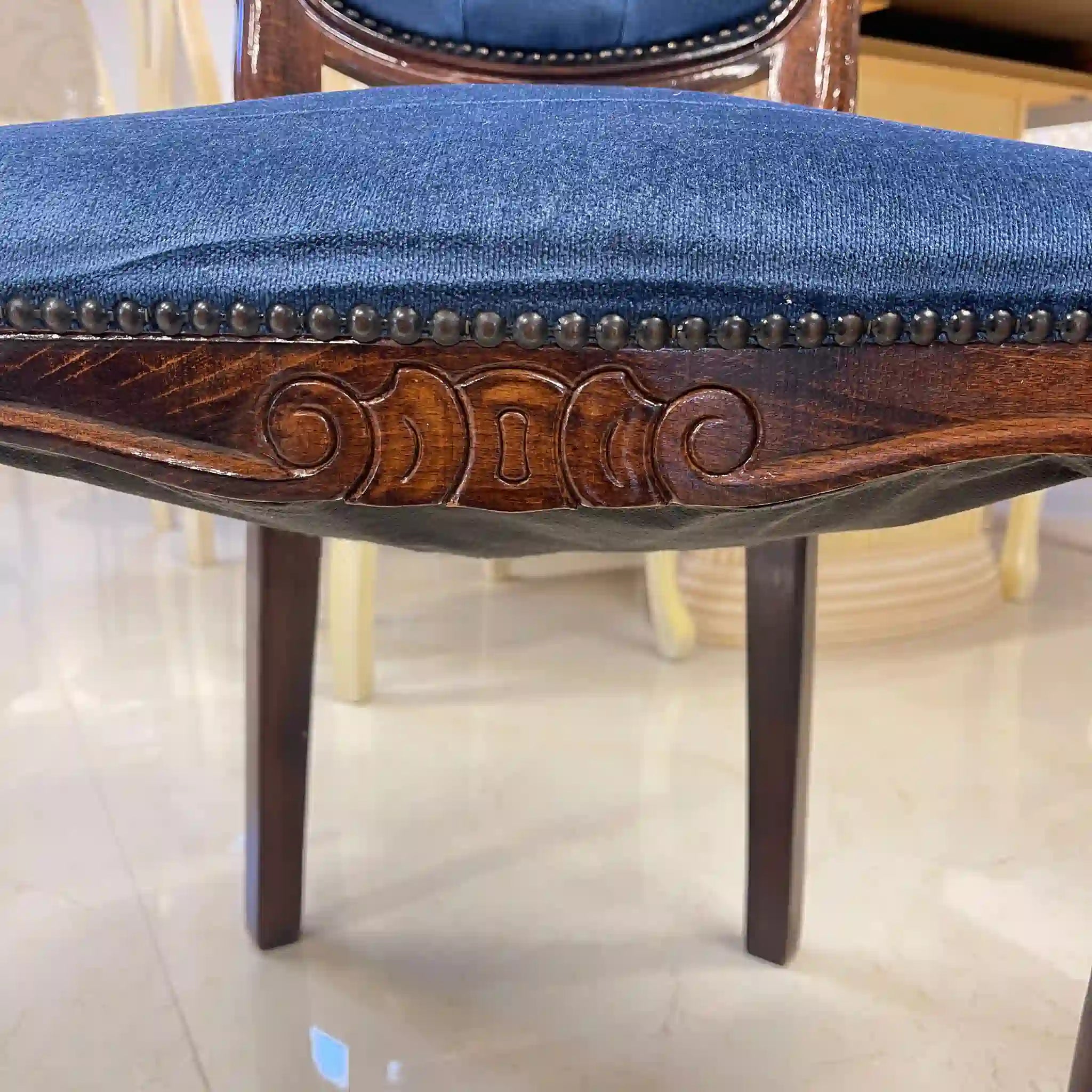 【アンティーク】 アンティーク調ダイニングセット / 象嵌(インレイ)