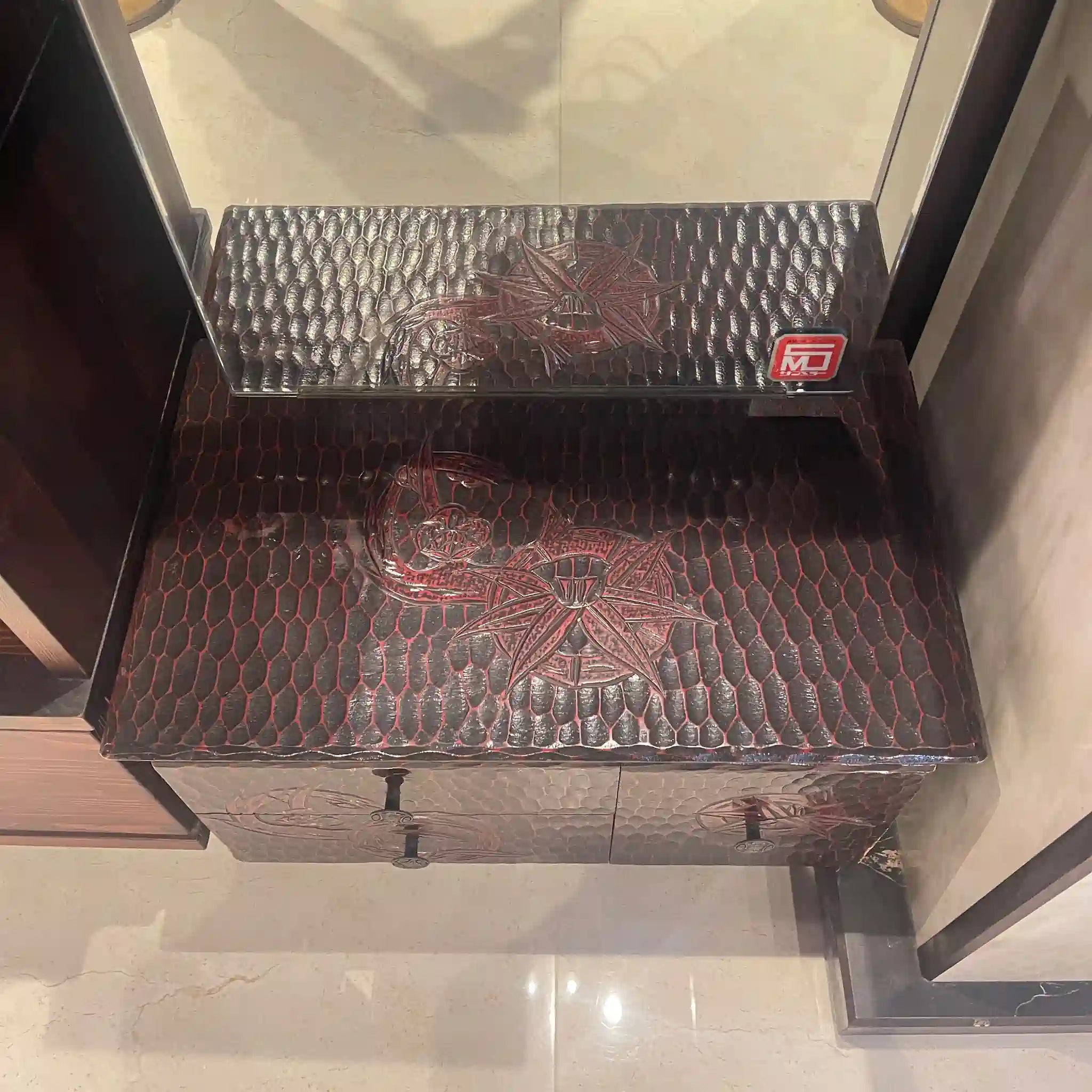 【骨董品】 化粧台 / 鎌倉彫