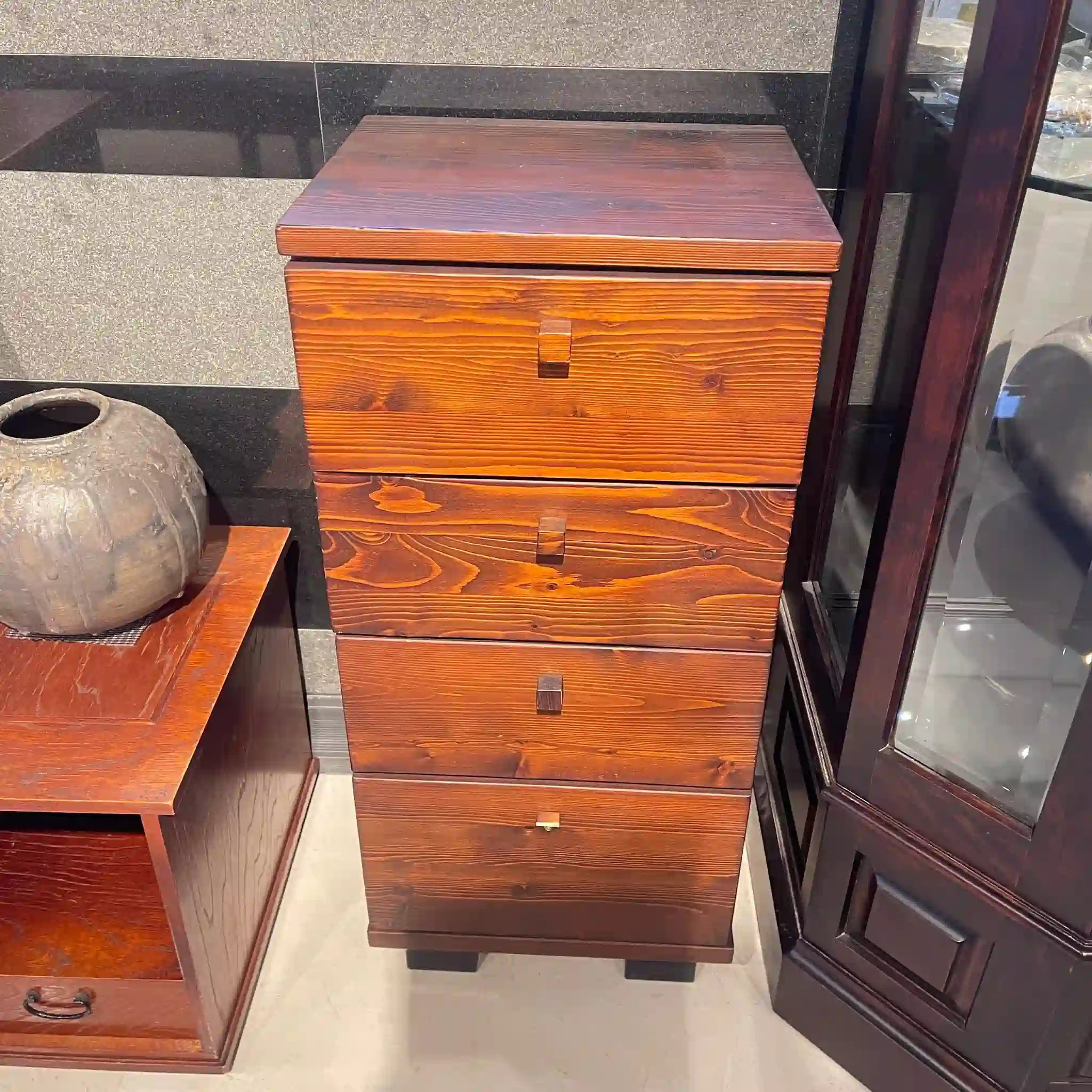 【リユース】 チェスト 4段 / カリモク家具