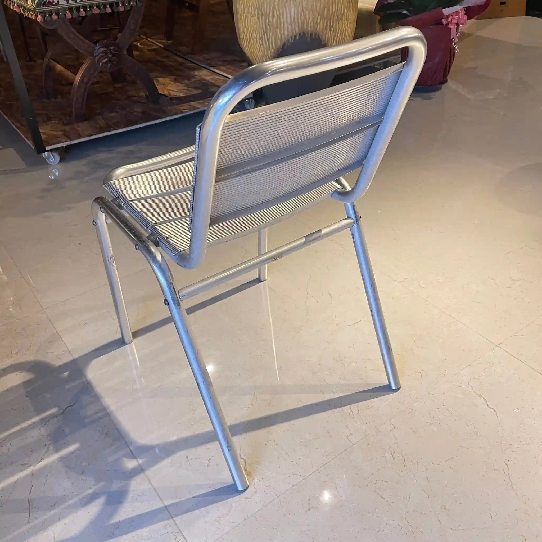 【リユース】 ガーデニングチェア / アルミ