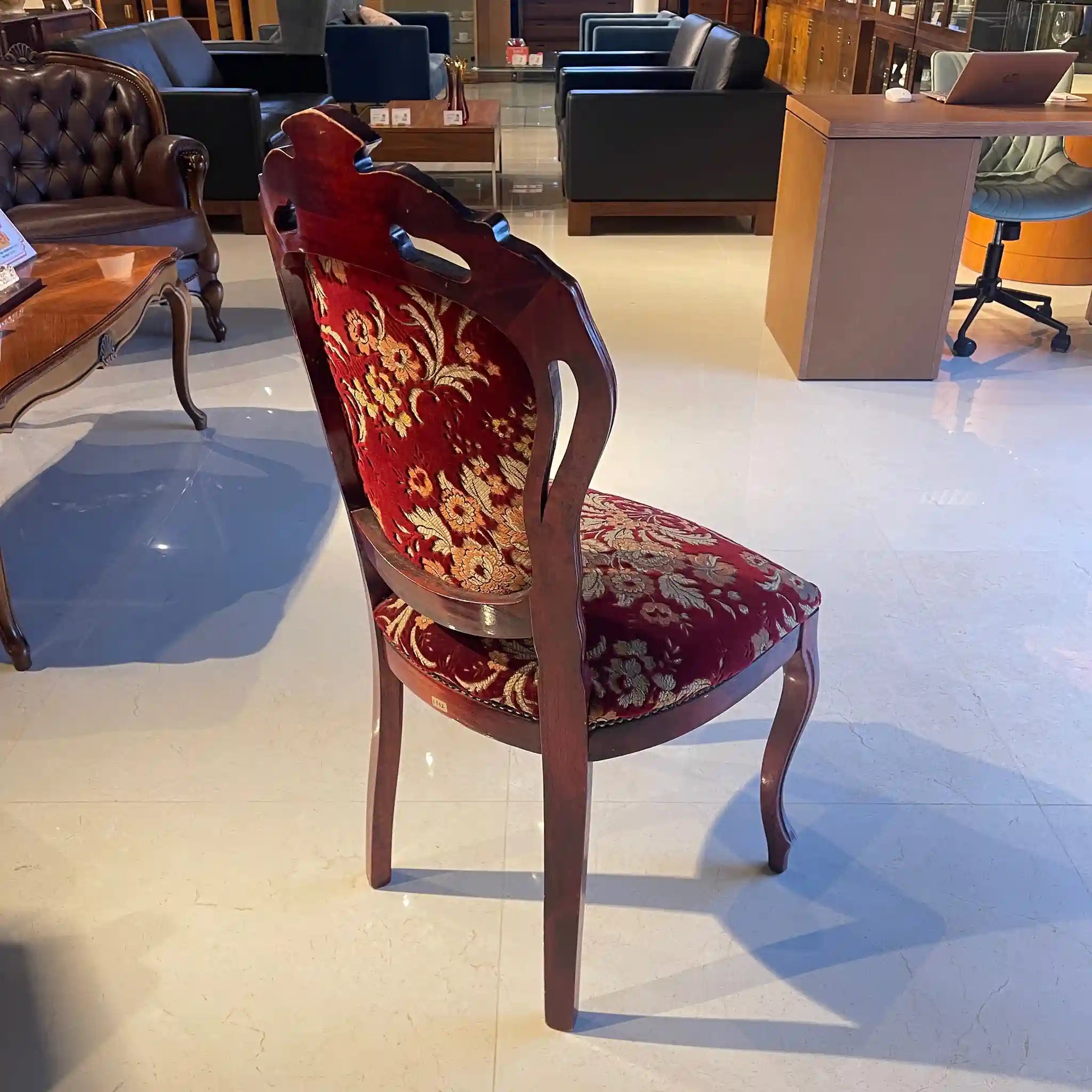 【アンティーク】 アンティーク調ダイニングチェア / 金華山織り イギリス直輸入