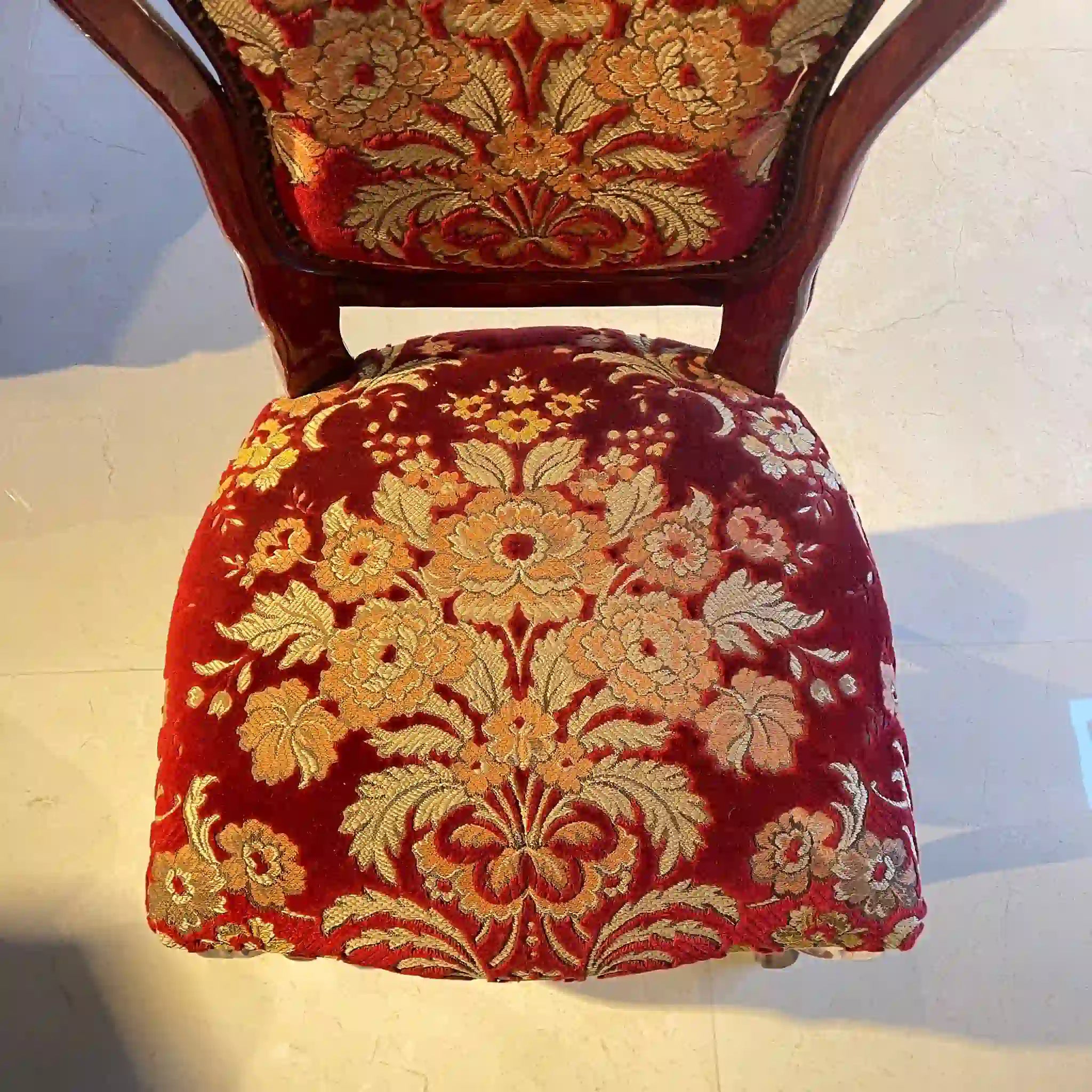 【アンティーク】 アンティーク調ダイニングチェア / 金華山織り イギリス直輸入