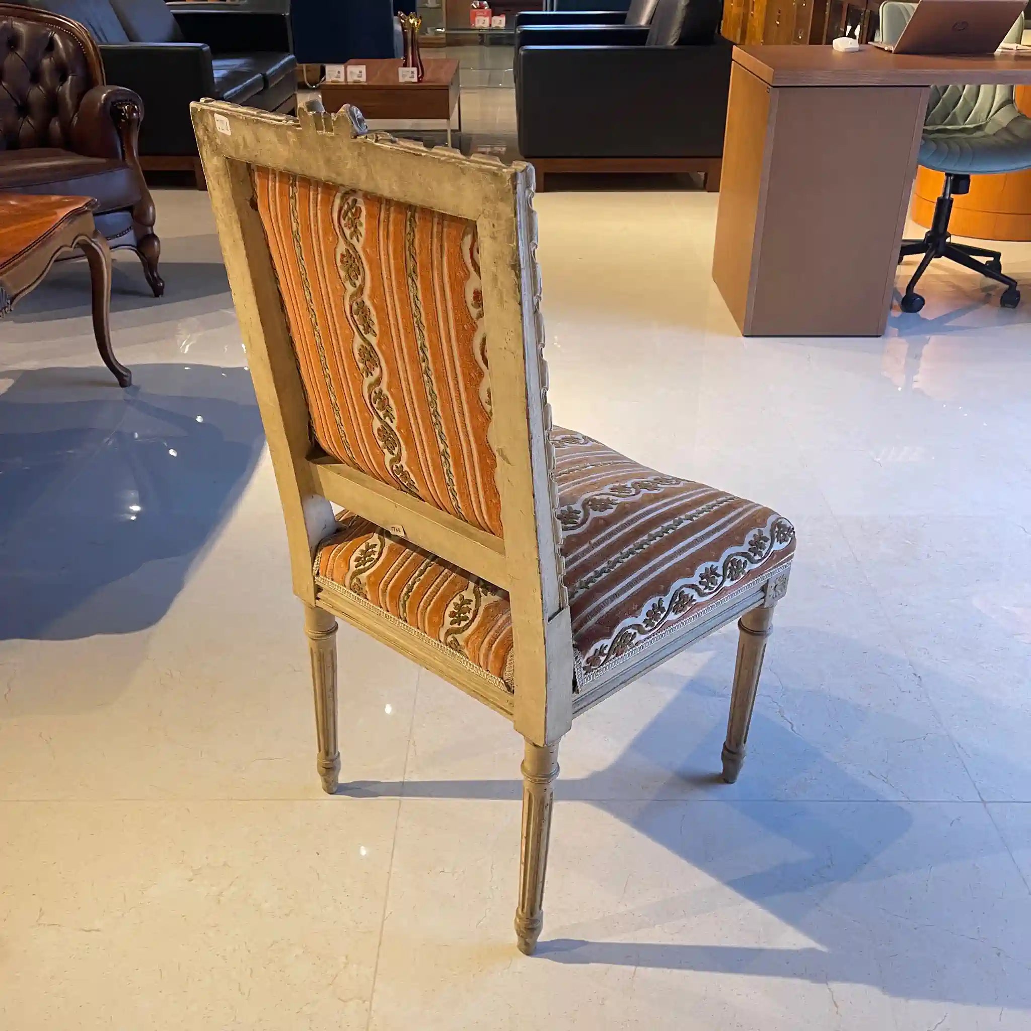 Antique French dining chair, Louis XVI style, imported directly from France
