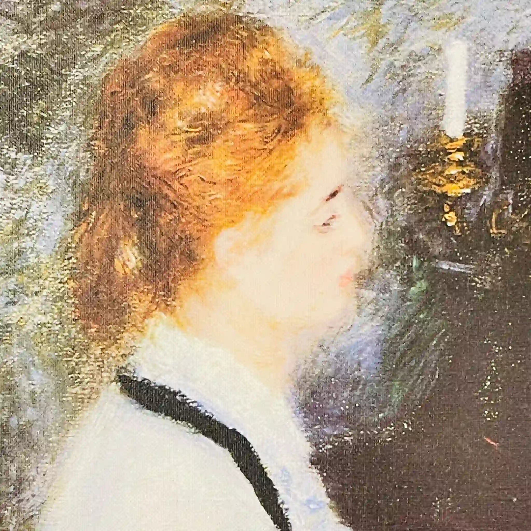 【アート/装飾品】 人物画 / ルノワール / 『ピアノを弾く婦人』 / 複製絵画