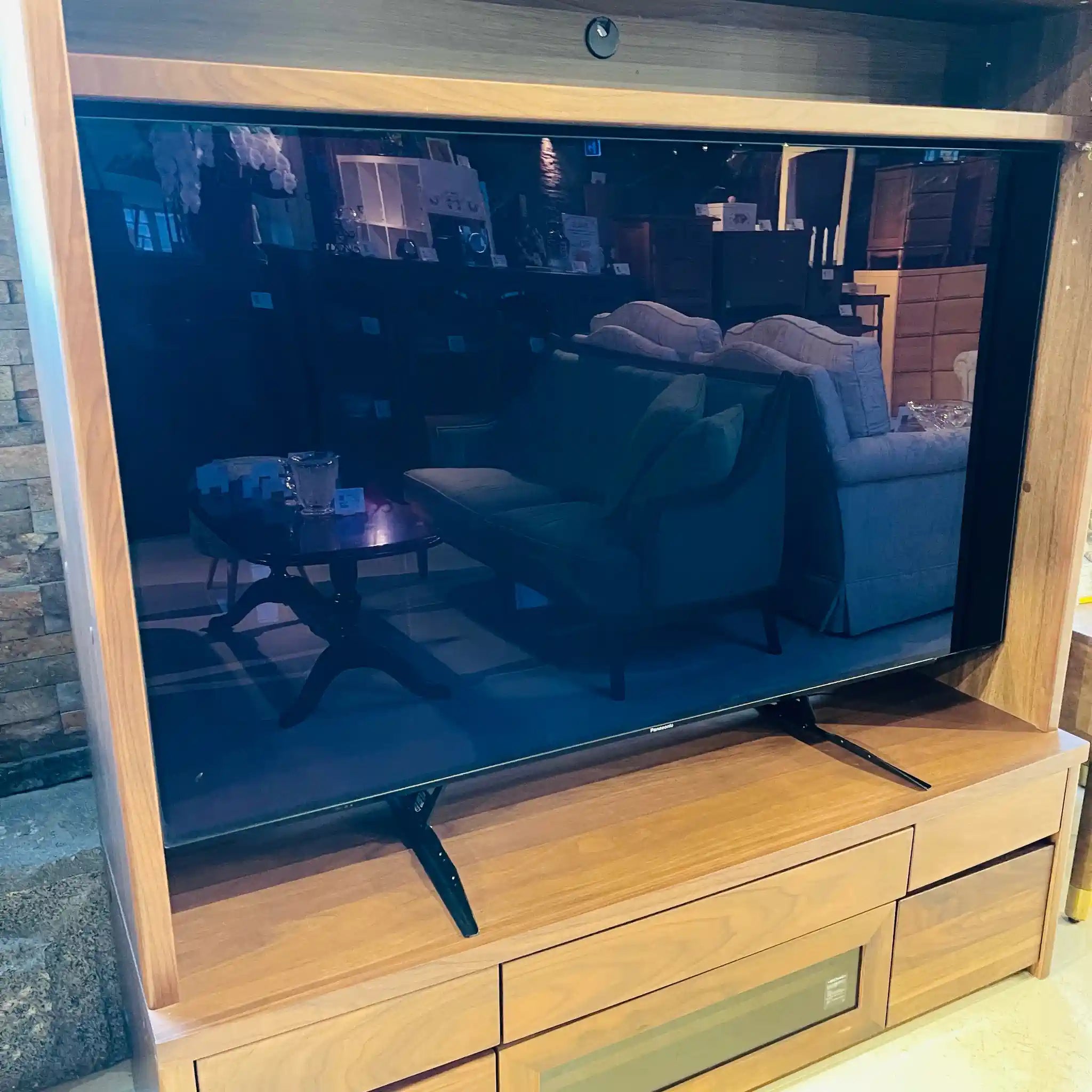 【リユース】 有機ELテレビ 55インチ / Panasonic / 2017 / TH-55EZ950 +FITUEYESテレビスタンド 画面焼け有