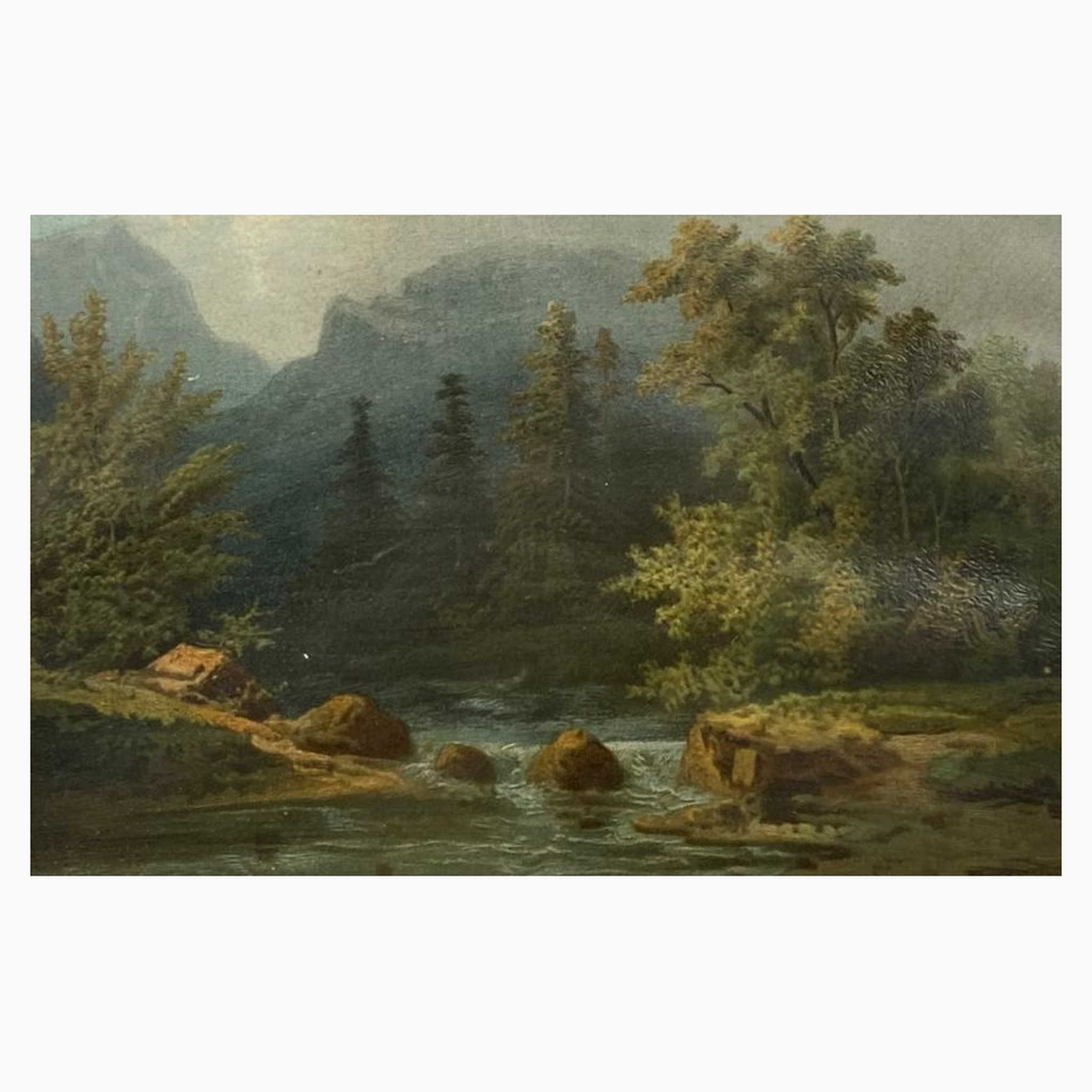 【アンティーク】 エスタンプ(複製版画) / コレスチン・ブルグナー /
/ サイン入り イギリス直輸入