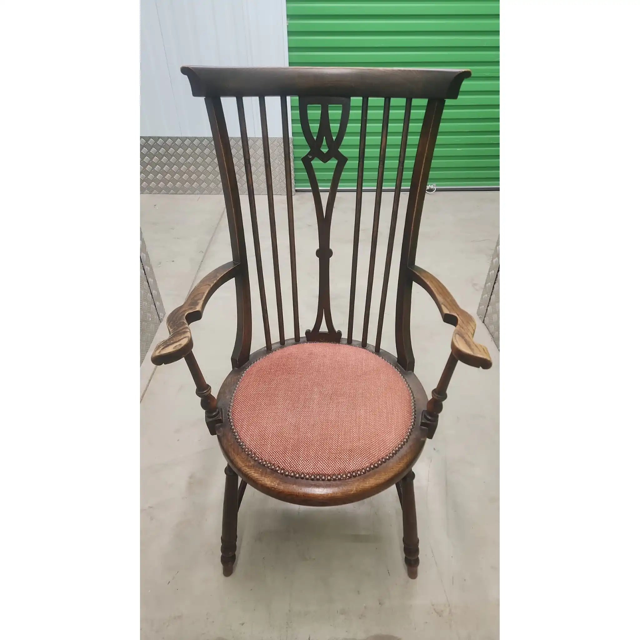 【ビンテージ】 アームチェア / アーリーアメリカン/カントリースタイル / 19世紀後半~20世紀初頭 / イギリス / スティックバック,ターンドレッグ