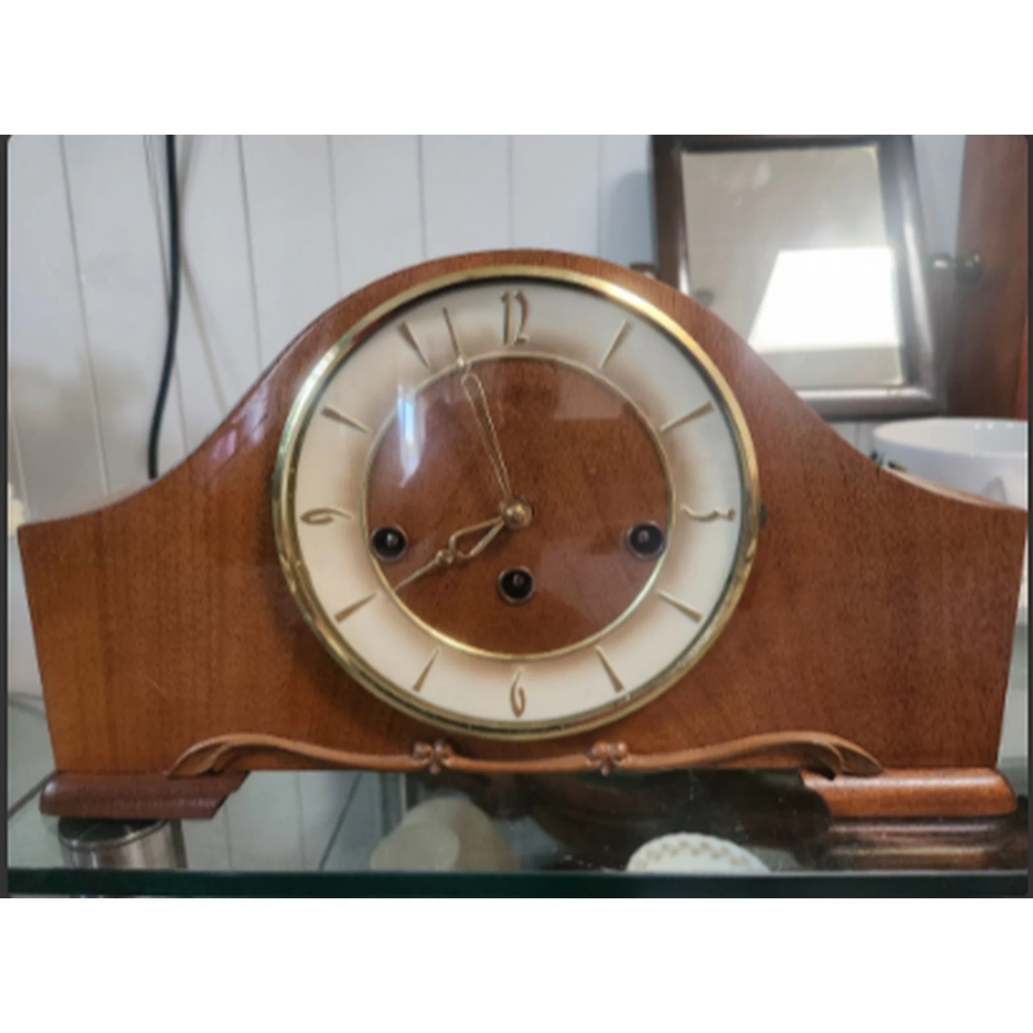 【ビンテージ】 テーブルクロック / 1960年代~1980年代頃 / ドイツ / 機械式