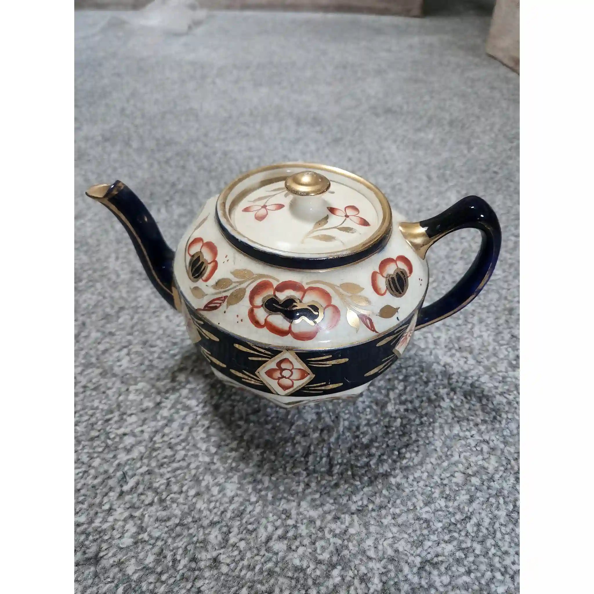 【アンティーク】 ティーポット / 伊万里様式 / イギリス / 金彩