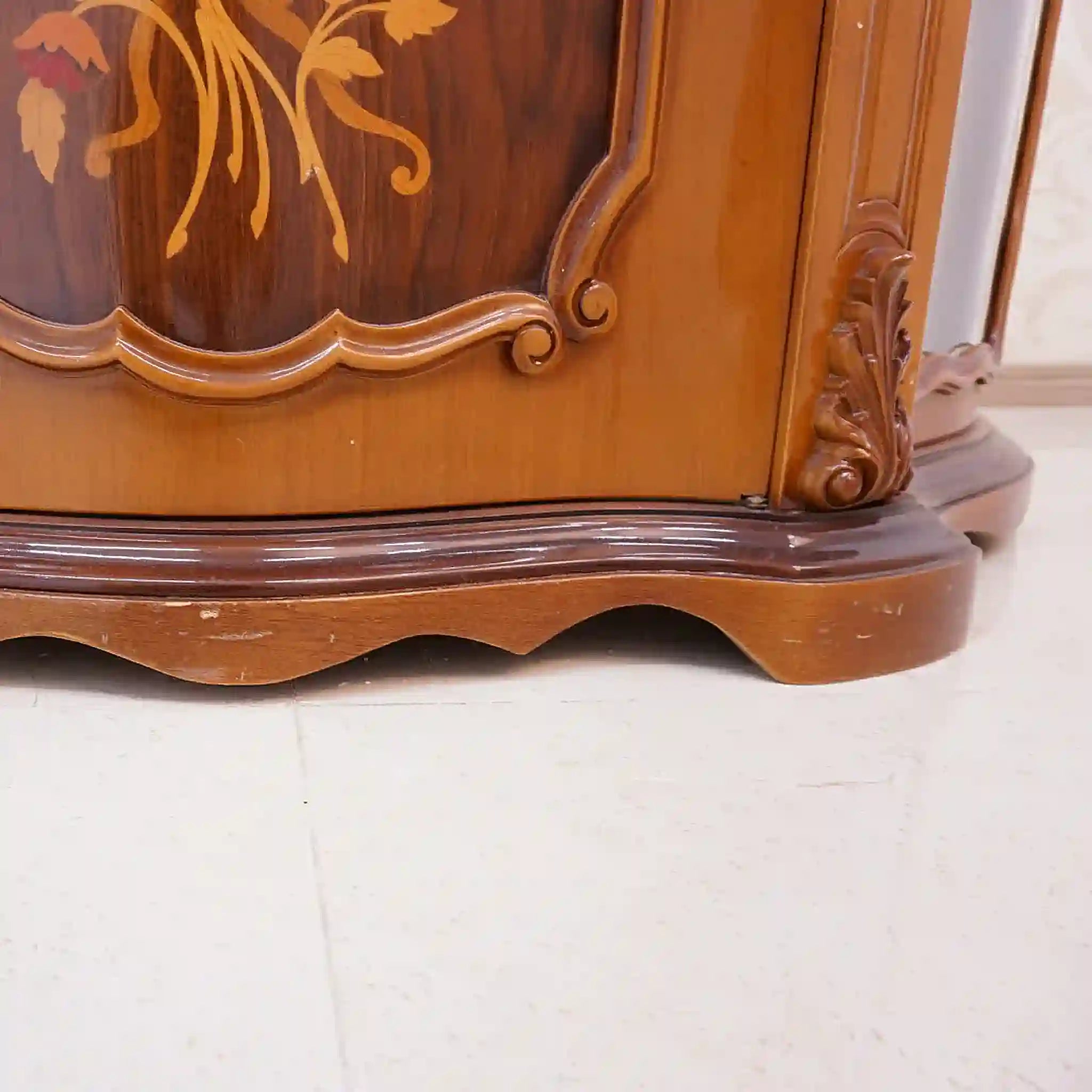 【アンティーク】 キャビネット /
/ マーブルトップ 象嵌(インレイ)