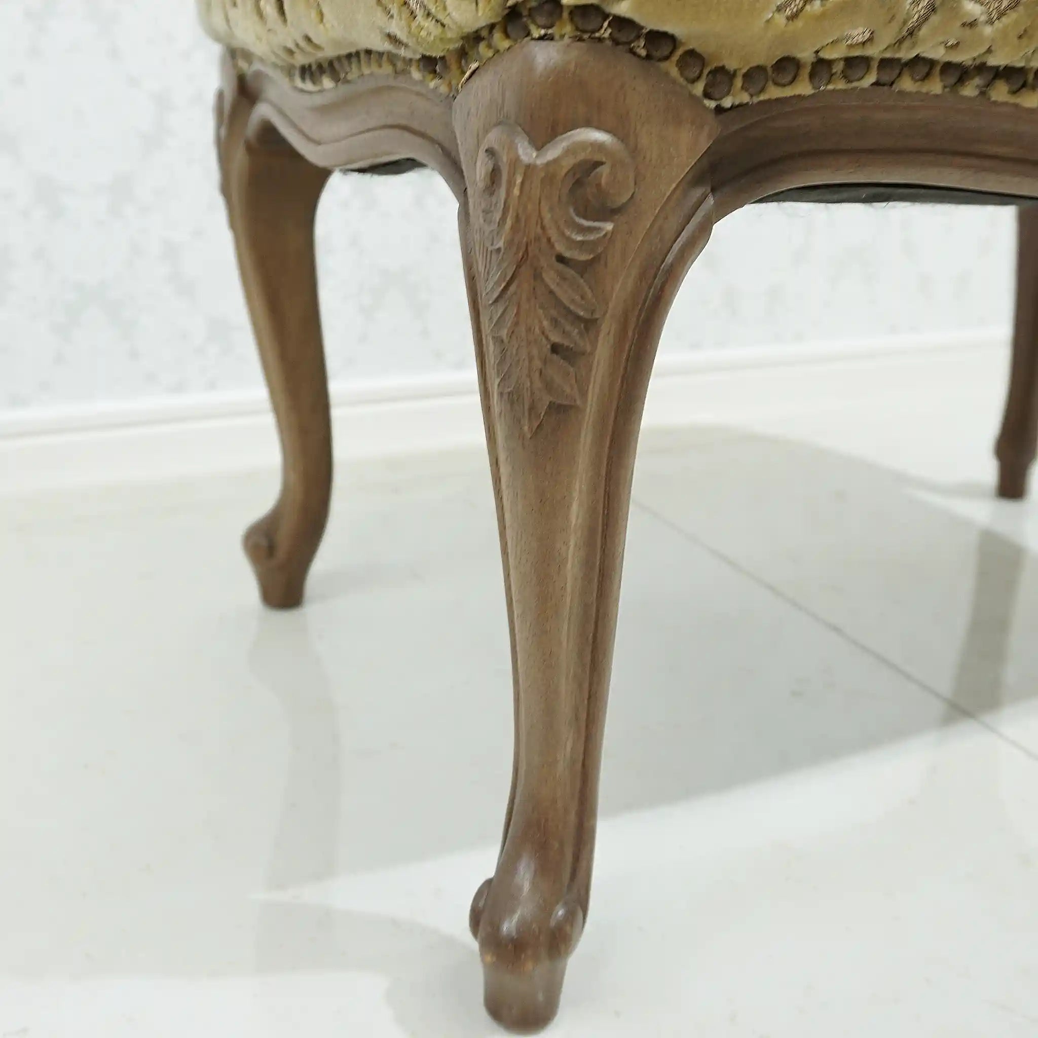 【アンティーク】 オットマン / マルニ木工(Marni) / マキシマムシリーズ / 金華山織り フットスツール