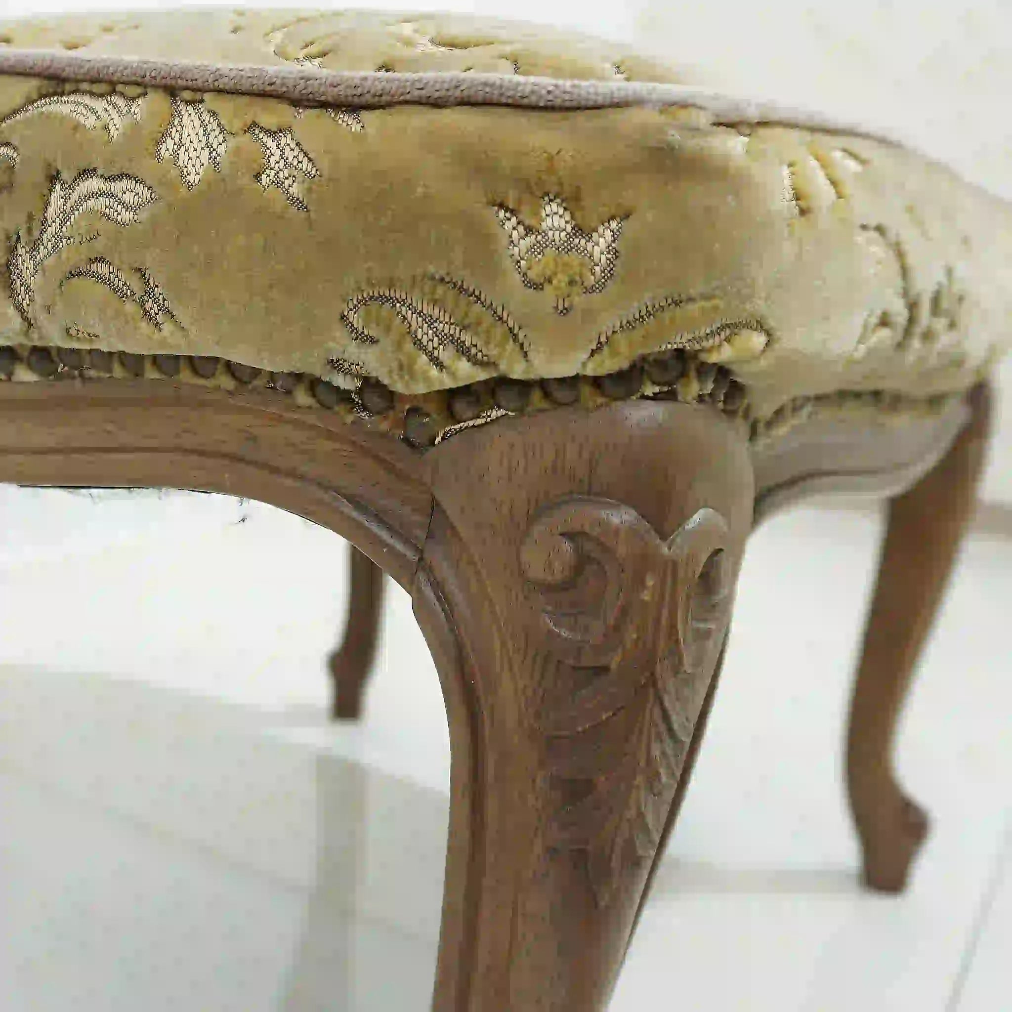 【アンティーク】 オットマン / マルニ木工(Marni) / マキシマムシリーズ / 金華山織り フットスツール