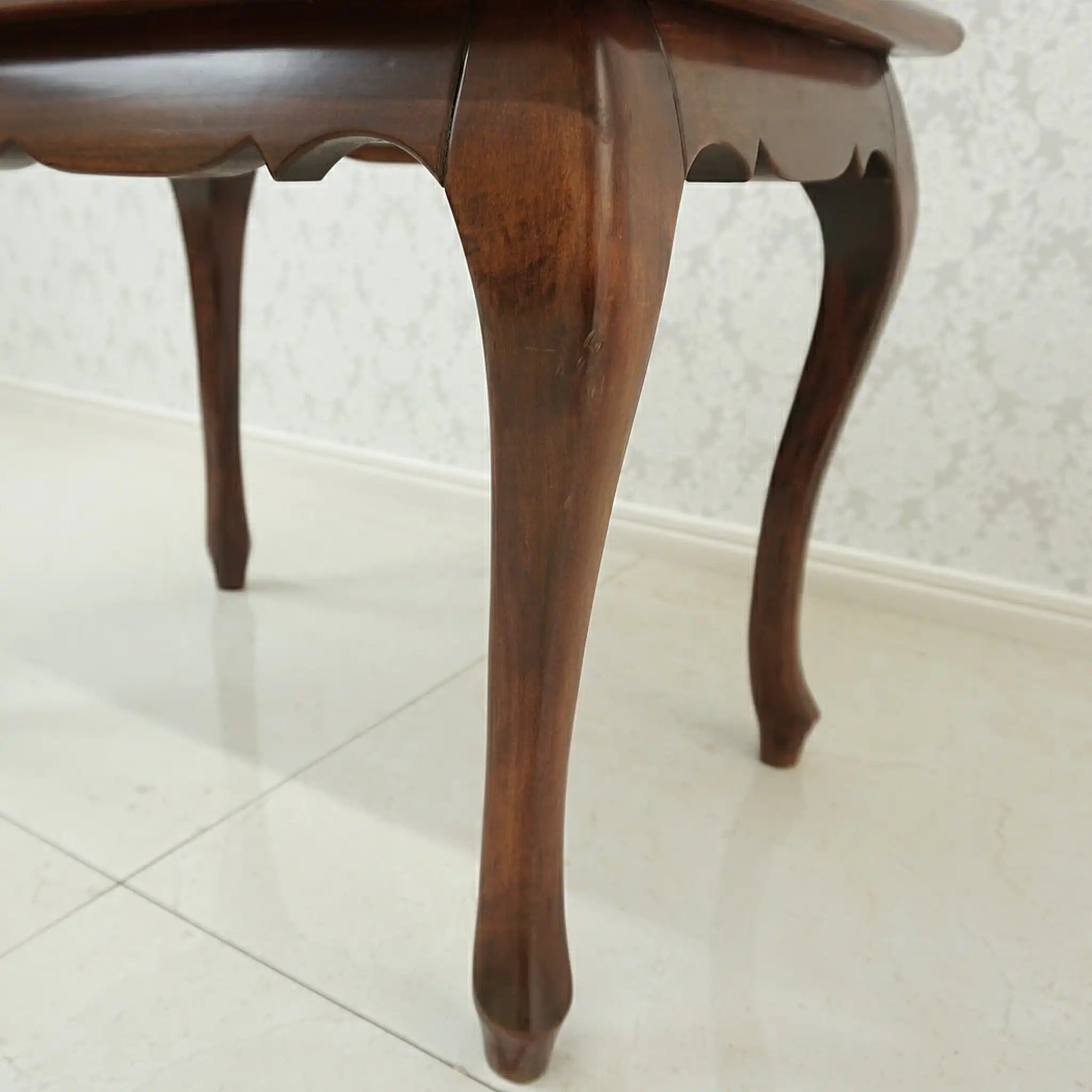 Antique Side Table/Cafe Table with Cat Legs