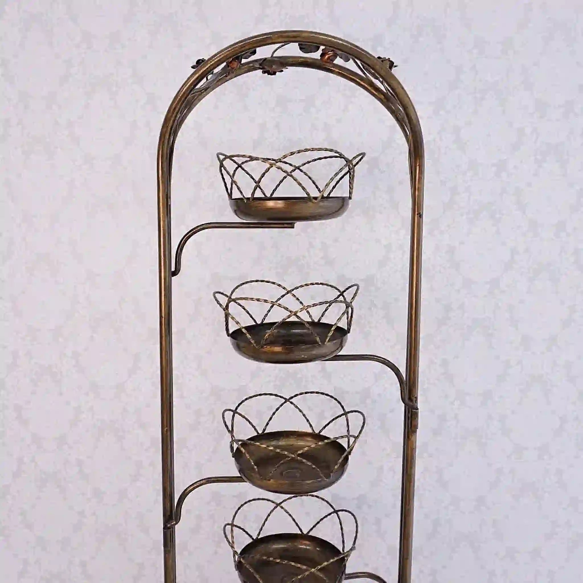 【アンティーク】 アイアンフラワースタンド /