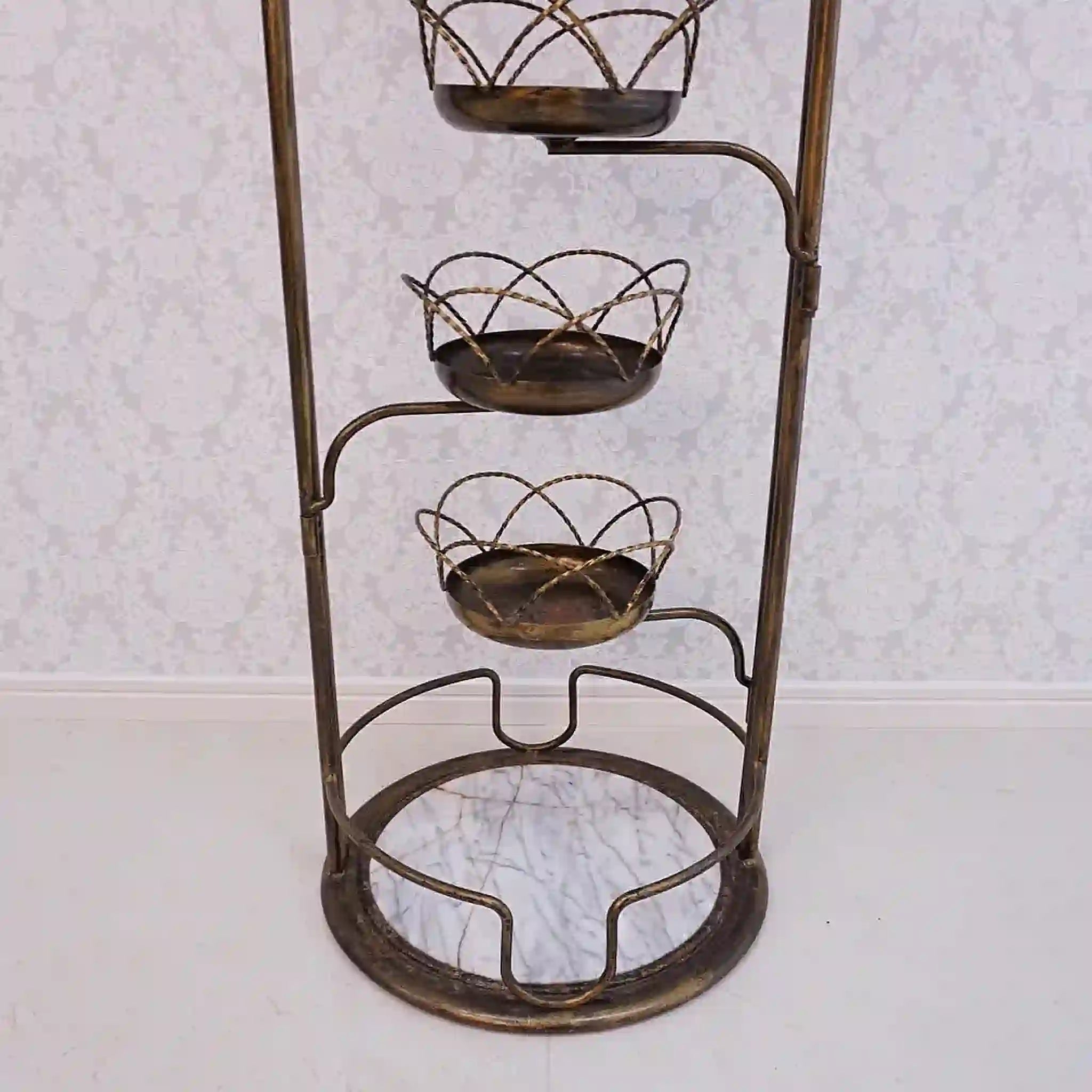 【アンティーク】 アイアンフラワースタンド /