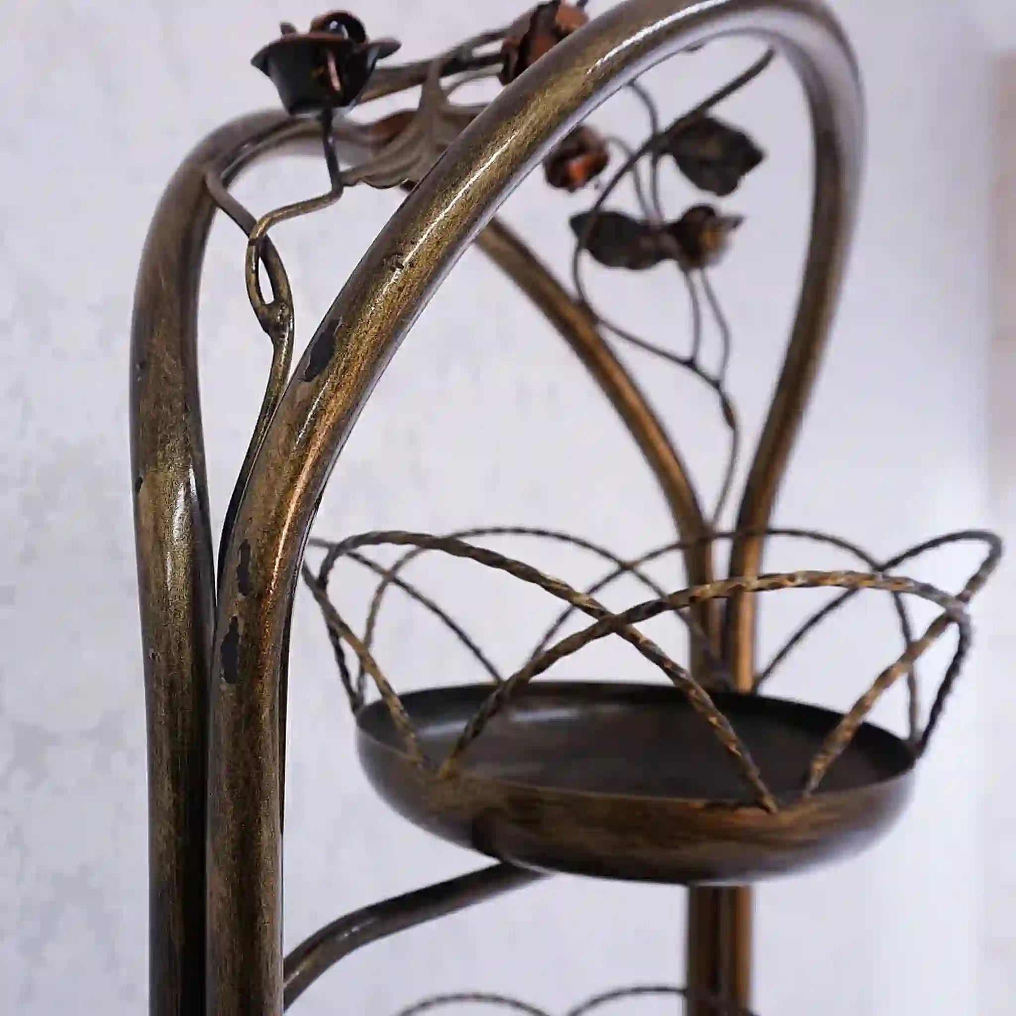 【アンティーク】 アイアンフラワースタンド /