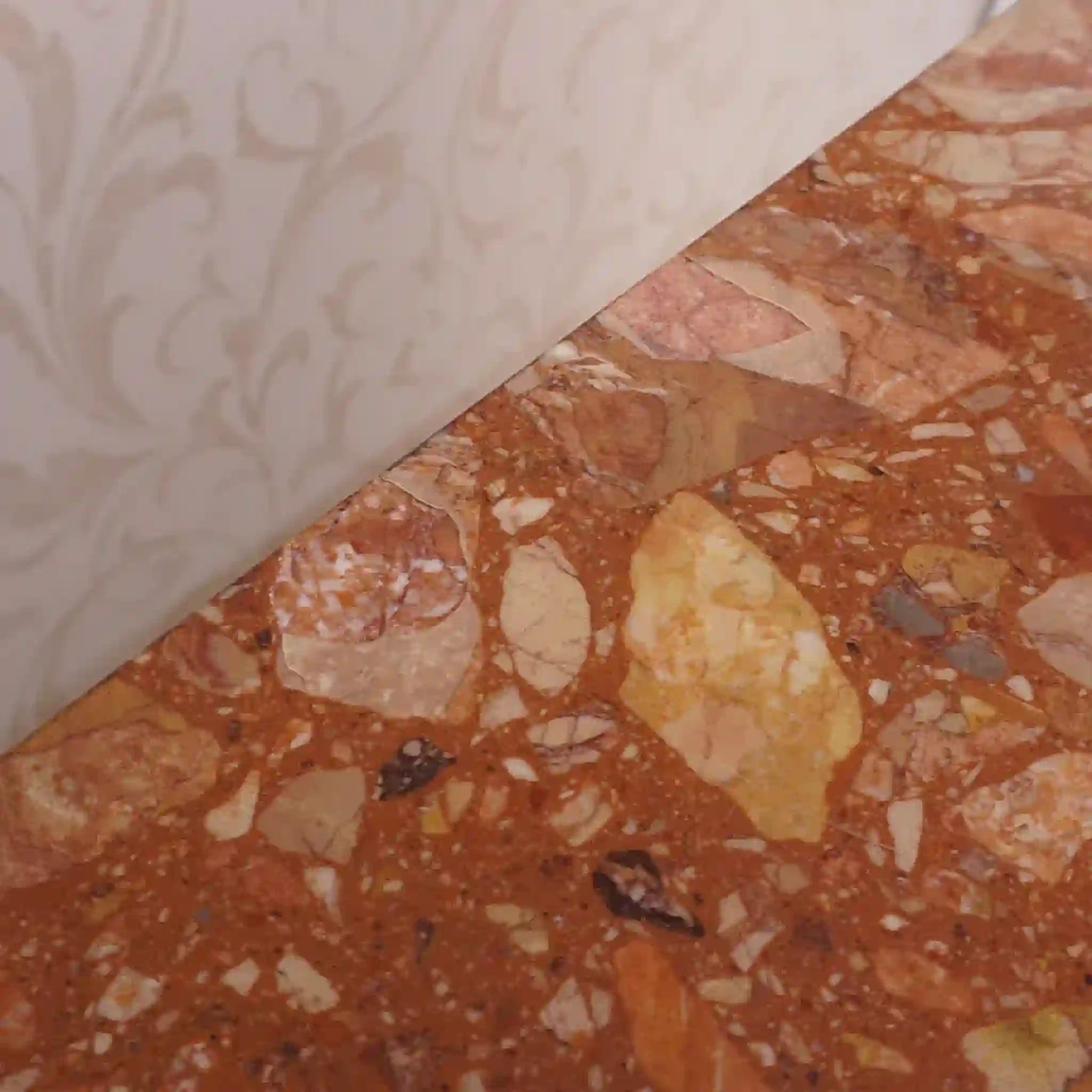 【アンティーク】 キャビネット /
/ マーブルトップ 象嵌(インレイ)