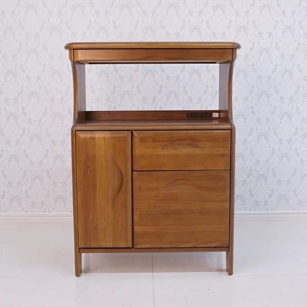 r071/k】Karimoku カリモク家具 電話台 昭和レトロ キャビネット r071