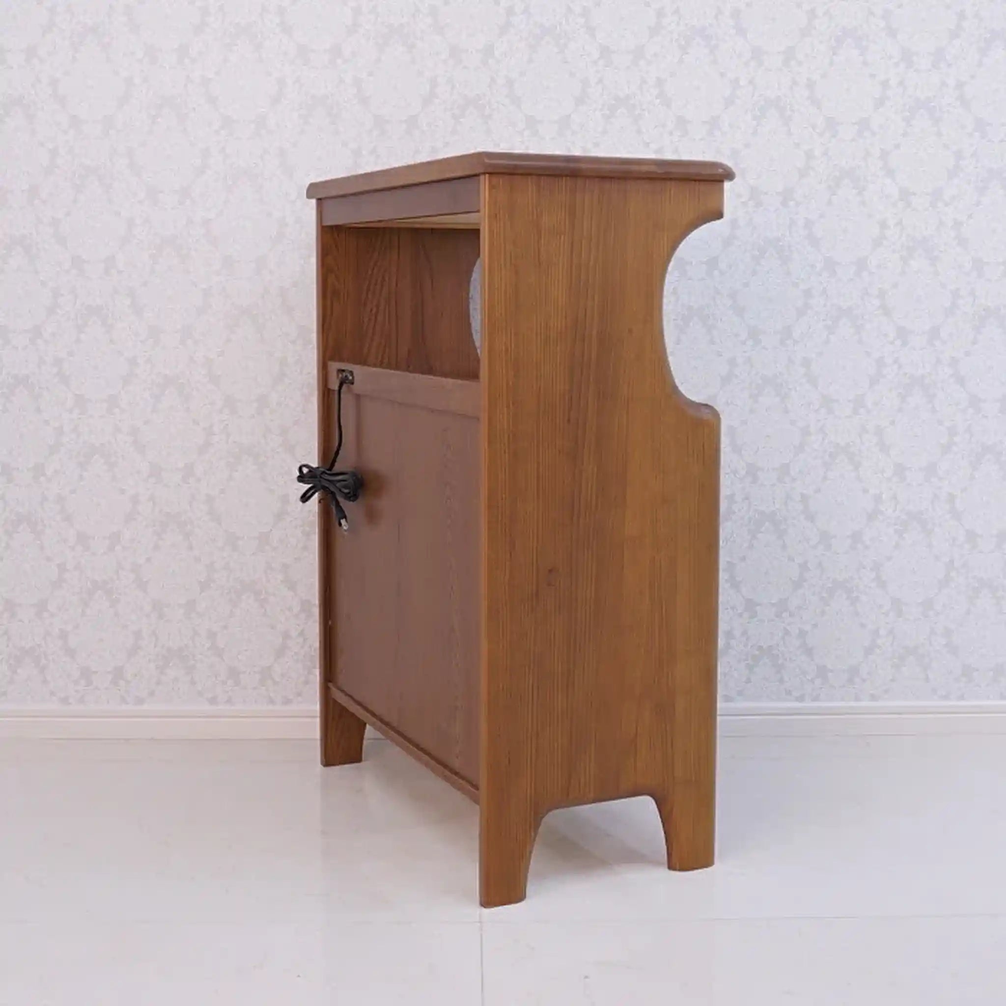 【リユース】 コンセント付き電話台 / カリモク家具 /