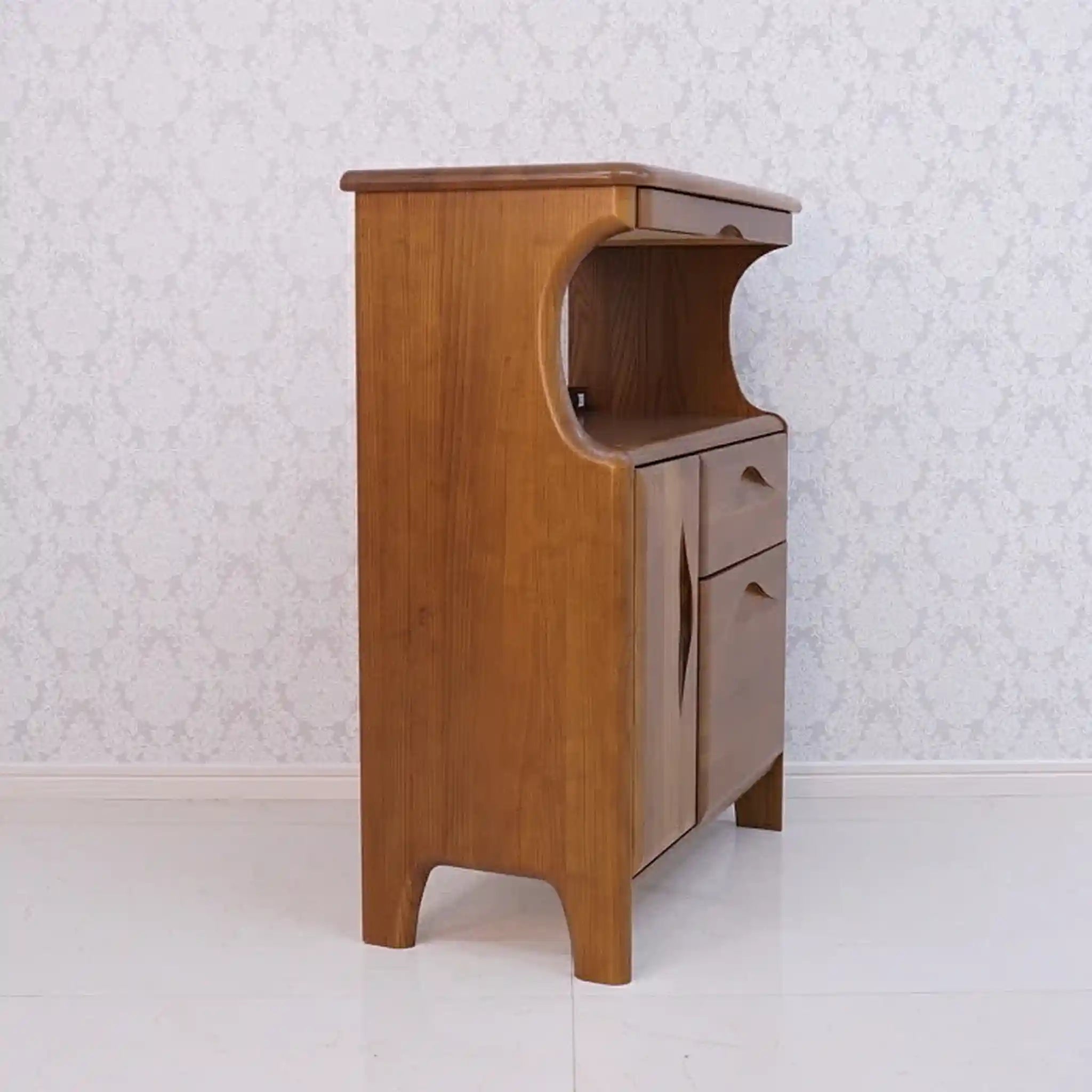 【リユース】 コンセント付き電話台 / カリモク家具 /