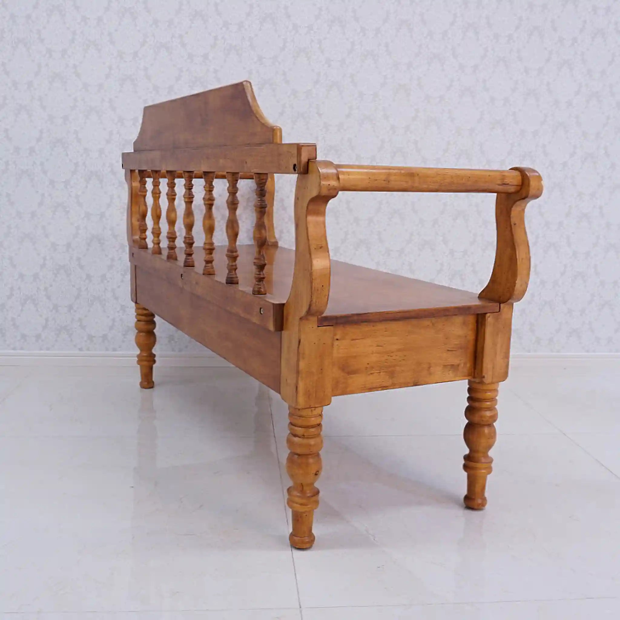 【アンティーク】 アンティークベンチチェア /
/ 収納付き