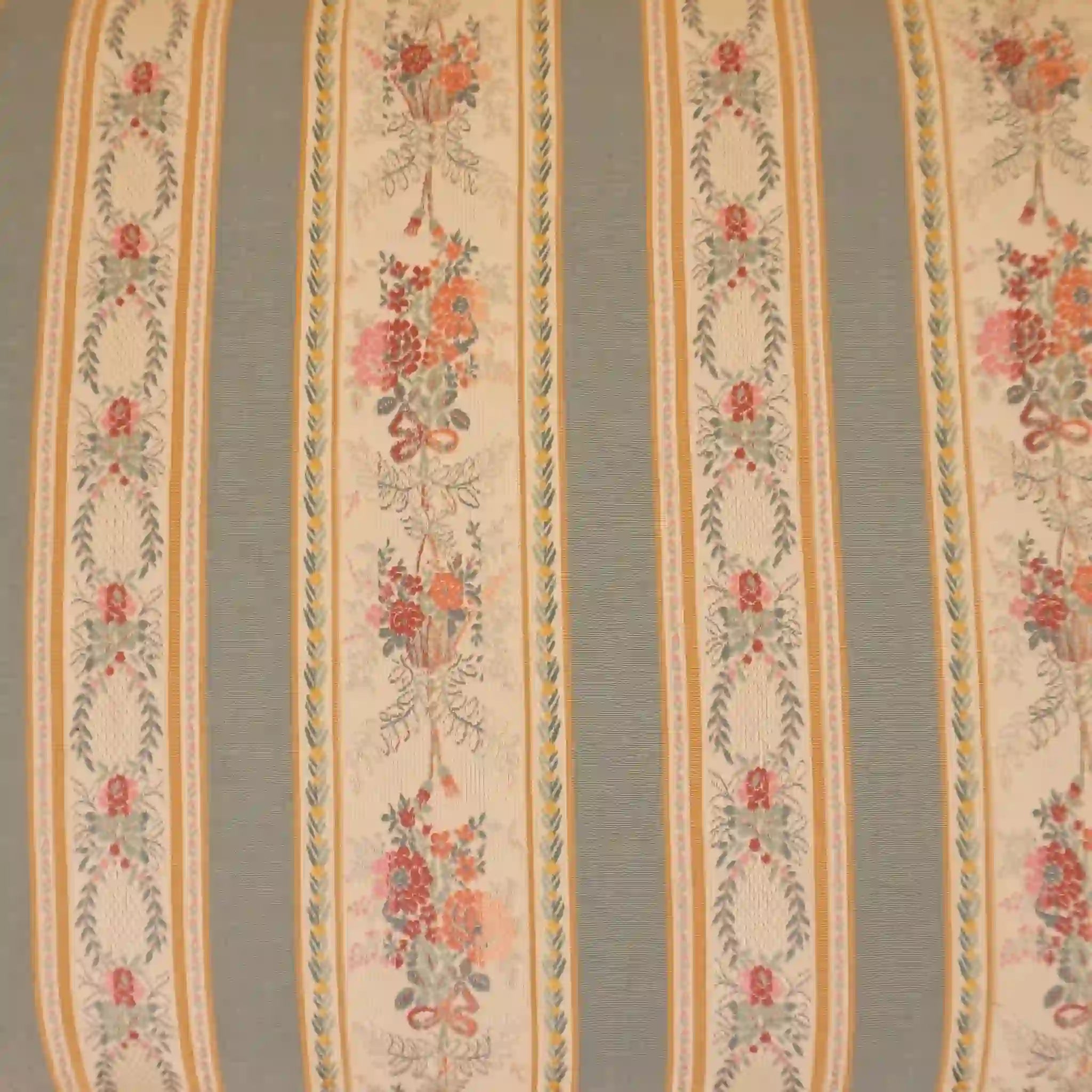 【アンティーク】フットスツール ストライプ