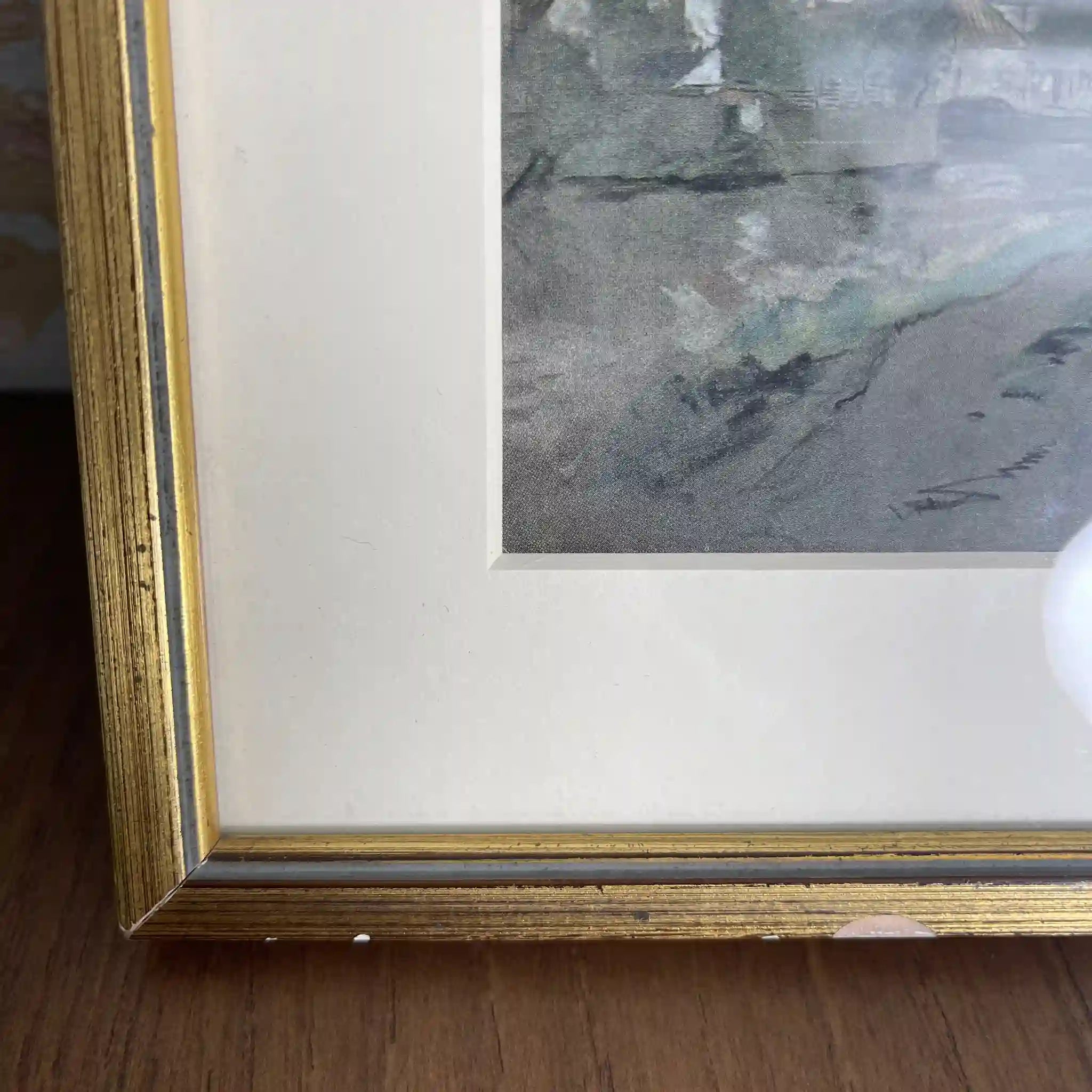 【复古】复制品/ w.l. BRUCKMAN /“Oudenaarde”(奥德纳德市政厅)/ 20世纪初(估计)/纸/英国/爱德华框架