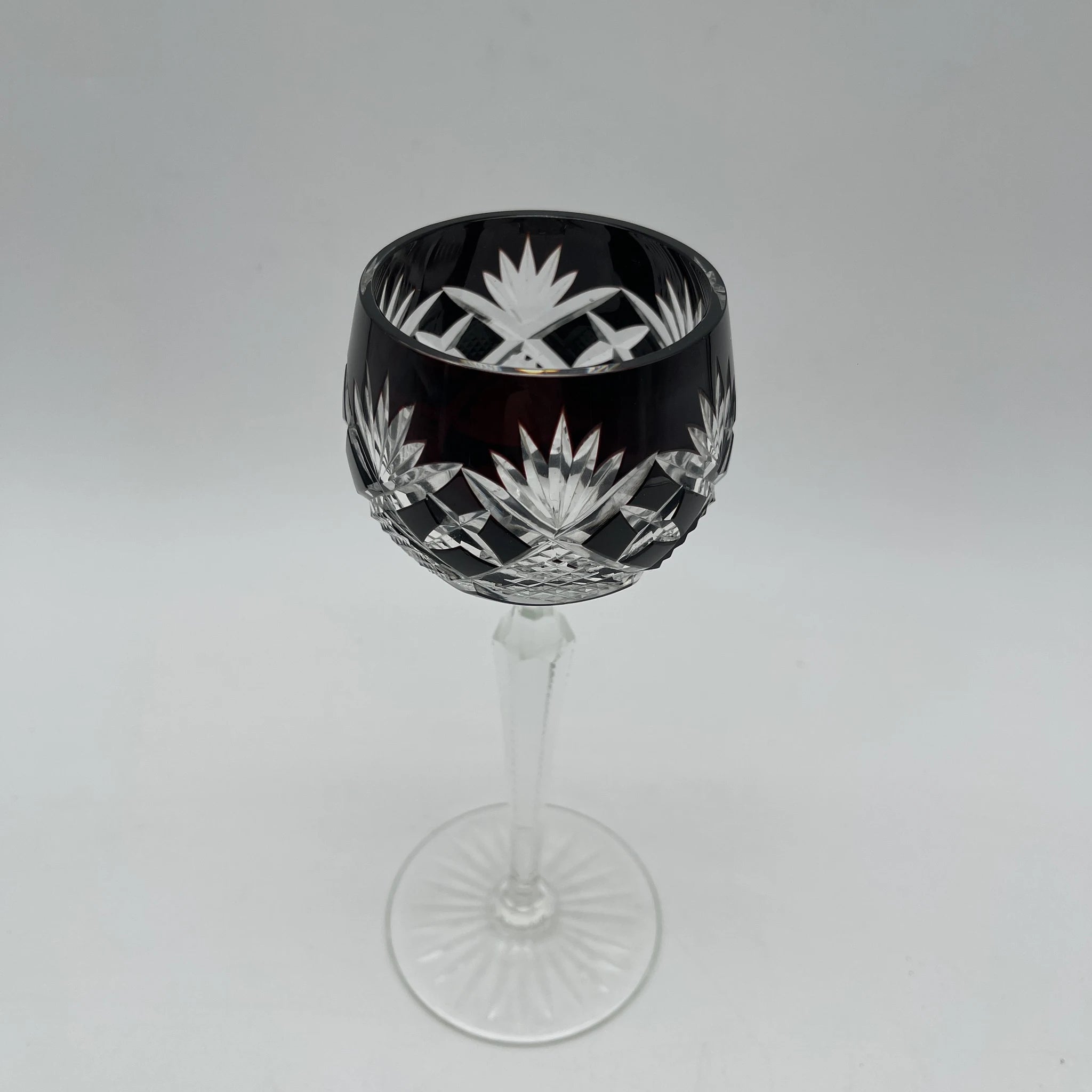 【葡萄酒】酒杯/ 20世纪/水晶玻璃/欧洲/切割玻璃,玻璃覆盖